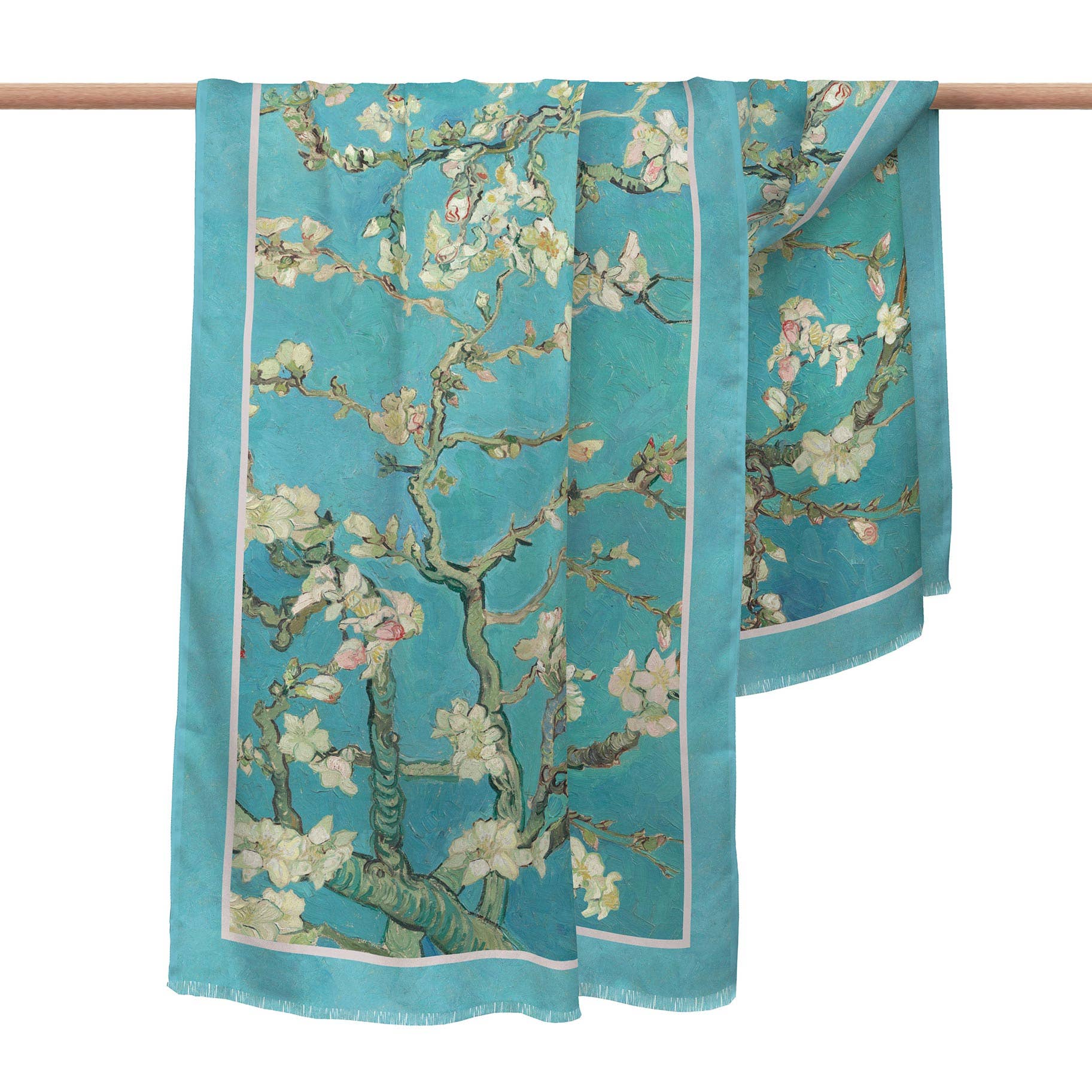 Fine Art Silk Blend Shawl van Gogh Almond Blossom