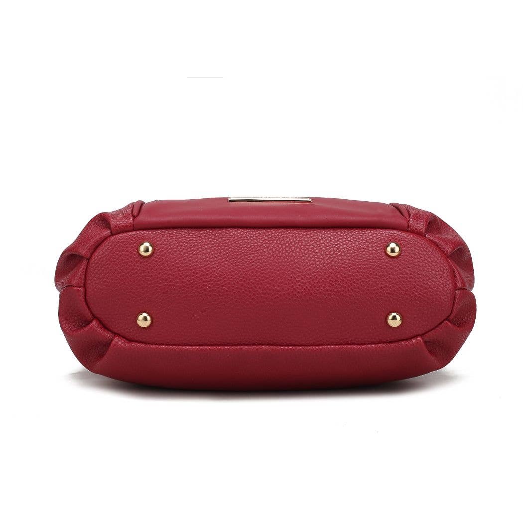 MKC Vegan Leather Shoulder Handbag MUSTARD