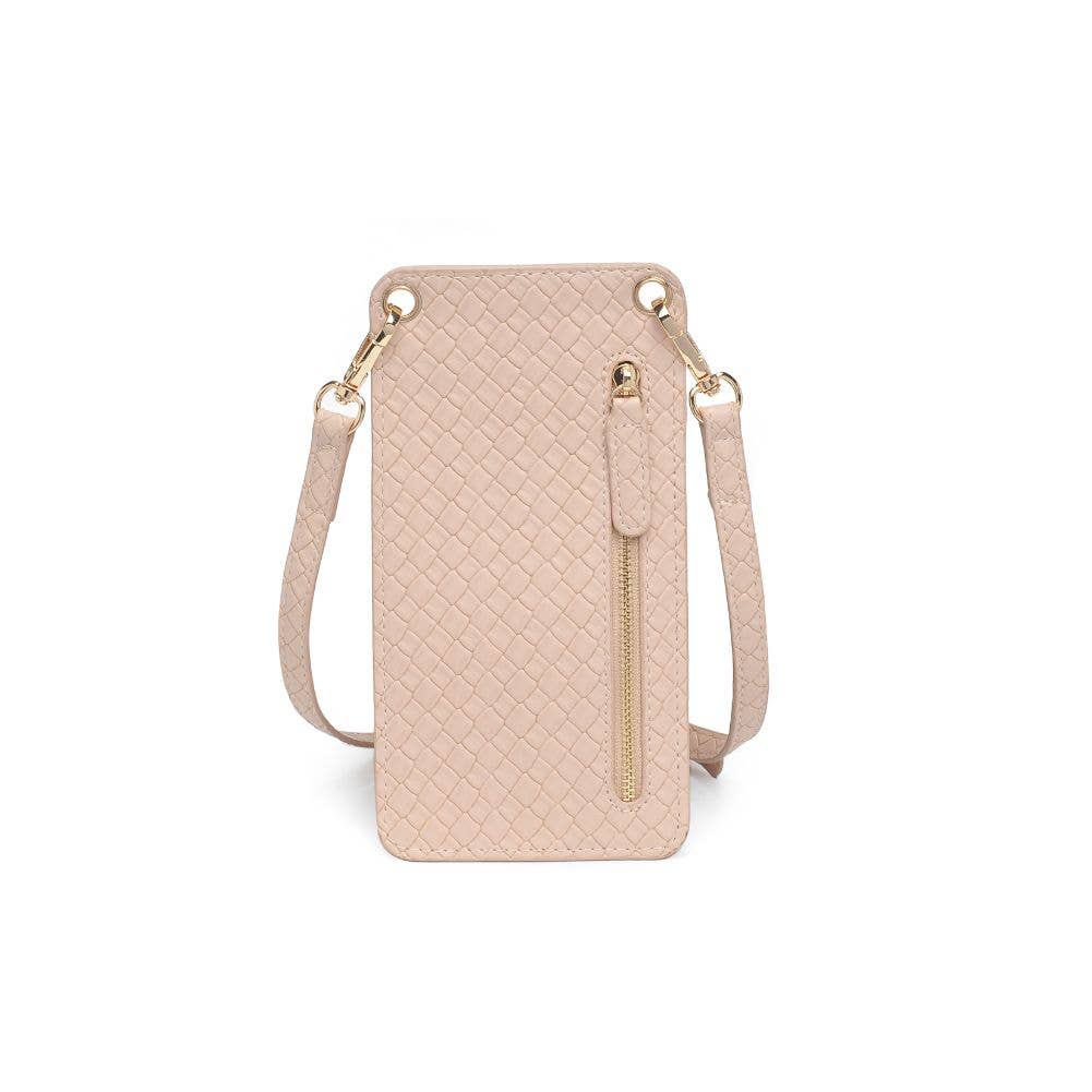 Woven Cell Phone Crossbody NATURAL
