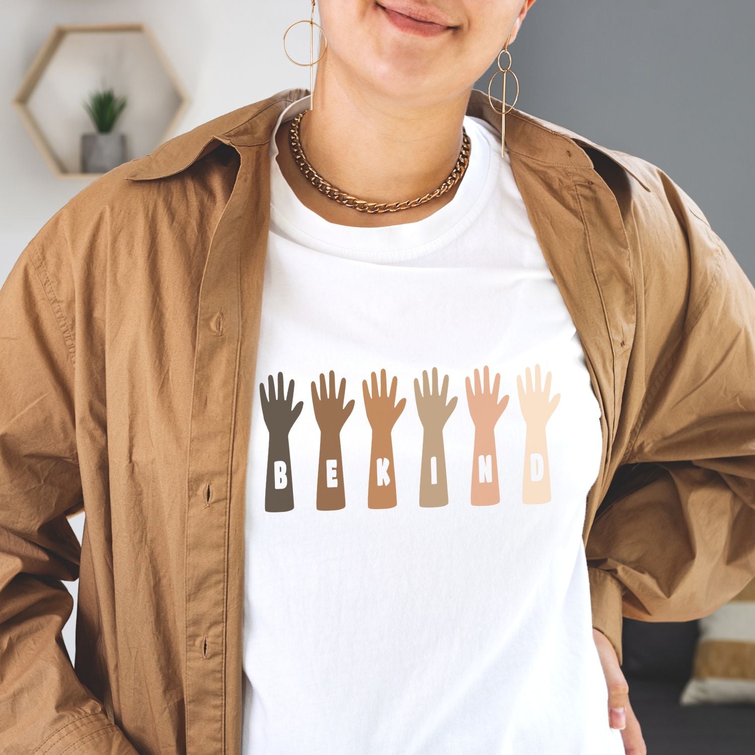 Be Kind Hands Unisex t-shirt