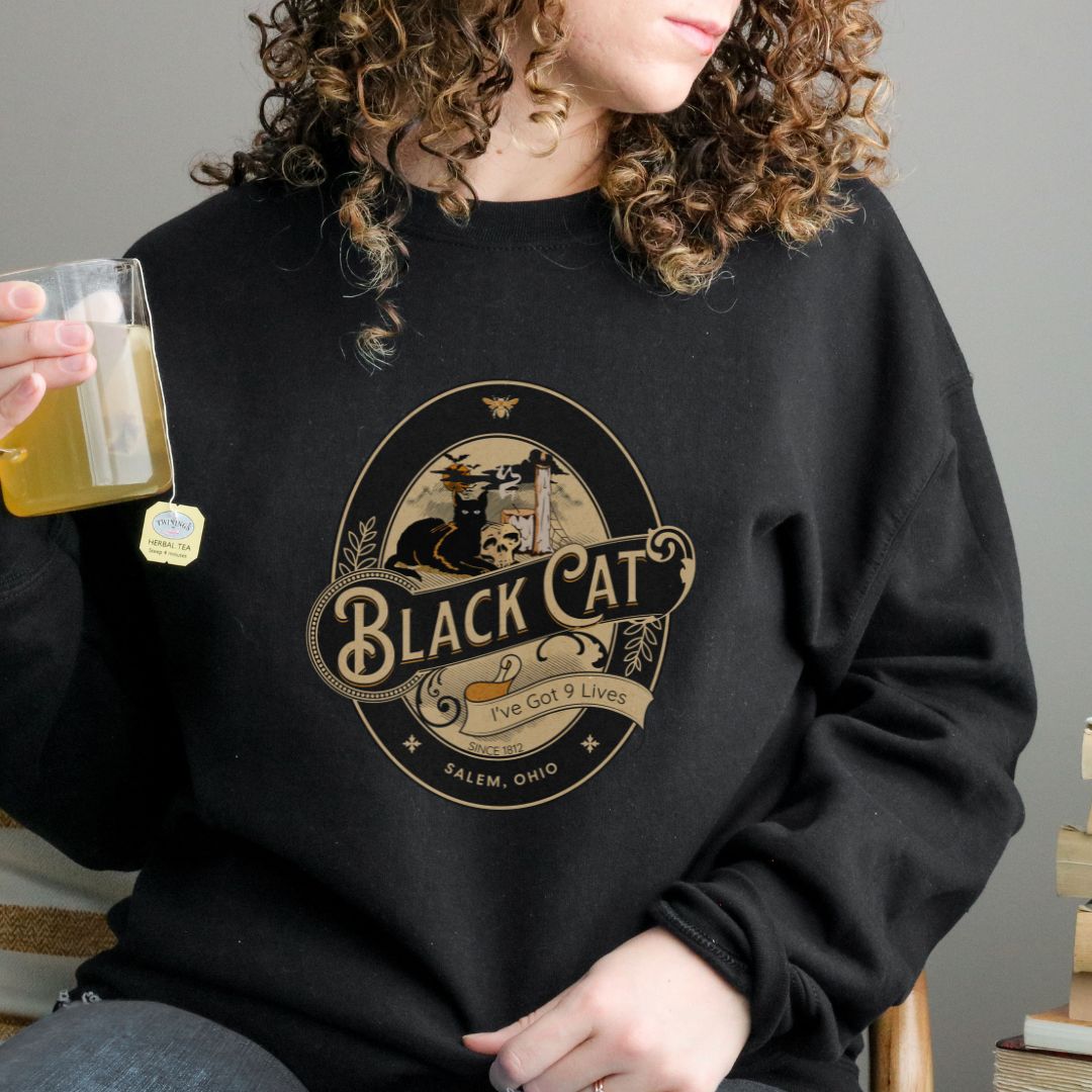 Black Cat Unisex Sweatshirt