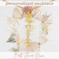 Eternal Bloom Name Pendant Necklace - Birth Flower