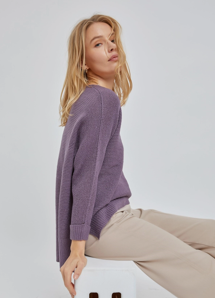 The Easy Fall Sweater PURPLE
