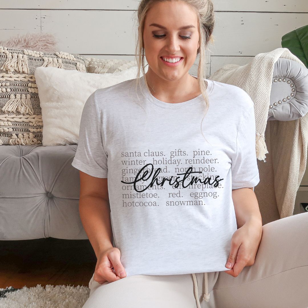 Favorite Christmas Things Unisex t-shirt Pastels