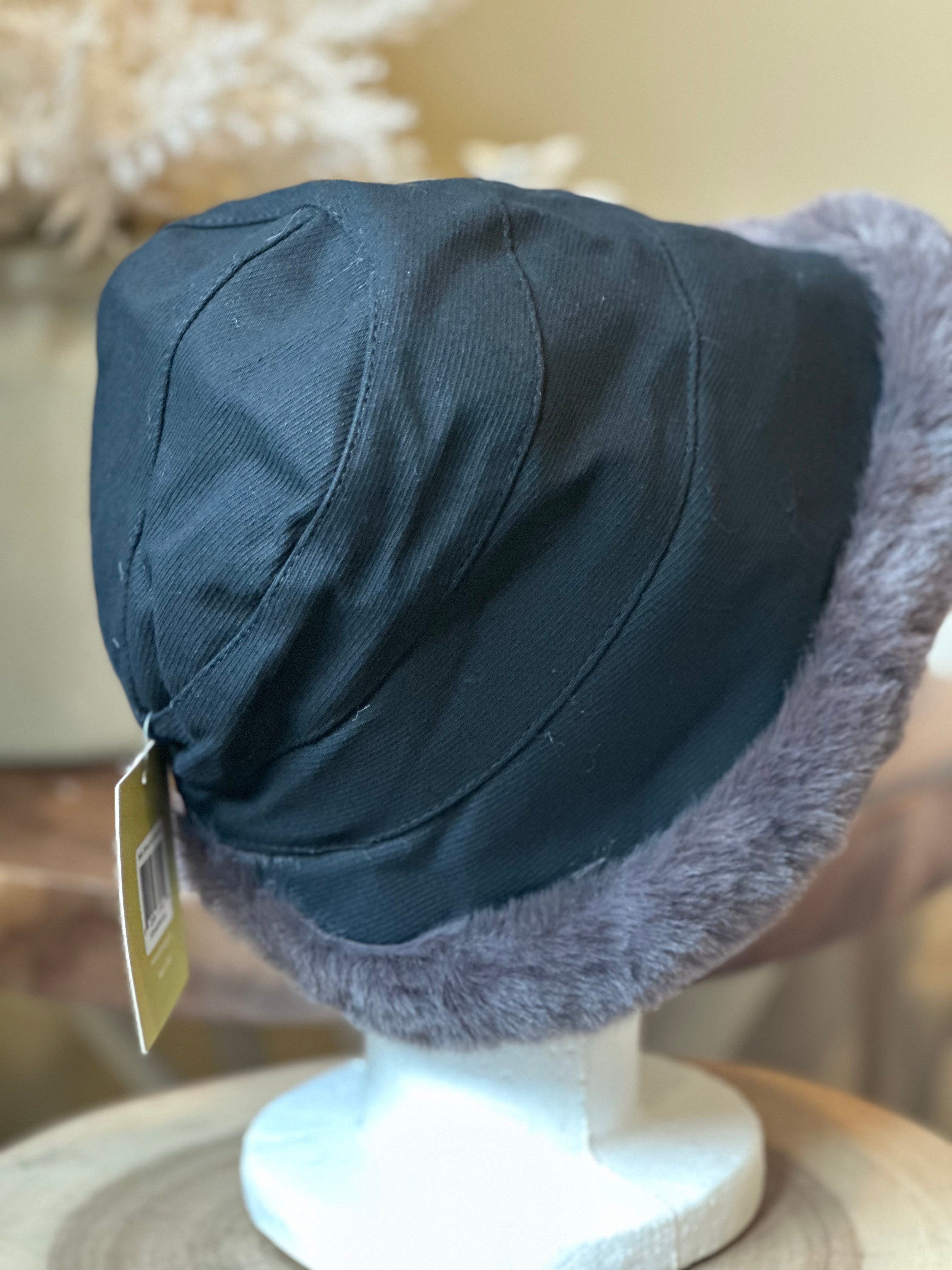 Winter Furry Bucket Hat BLACK