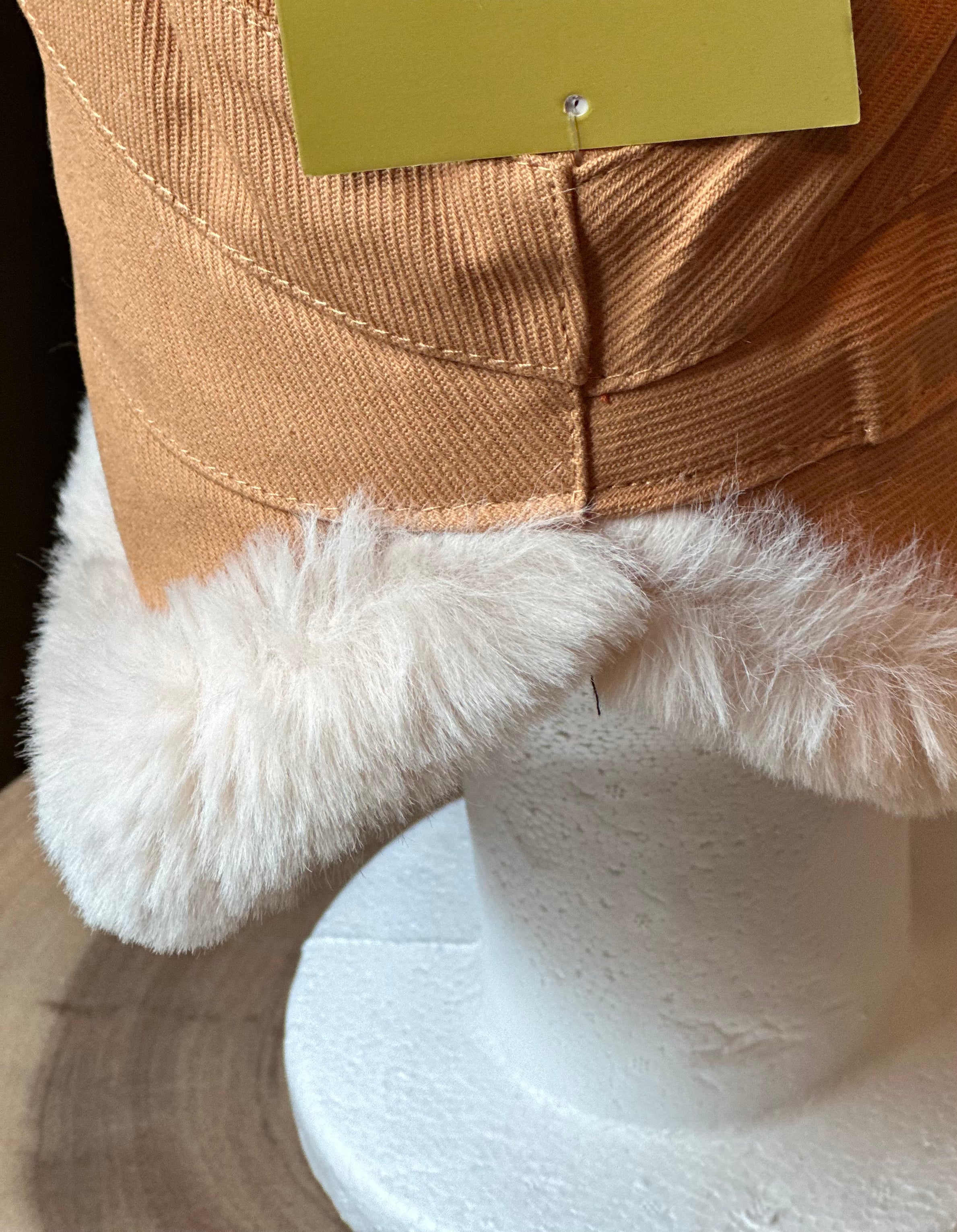 Winter Furry Bucket Hat CAMEL