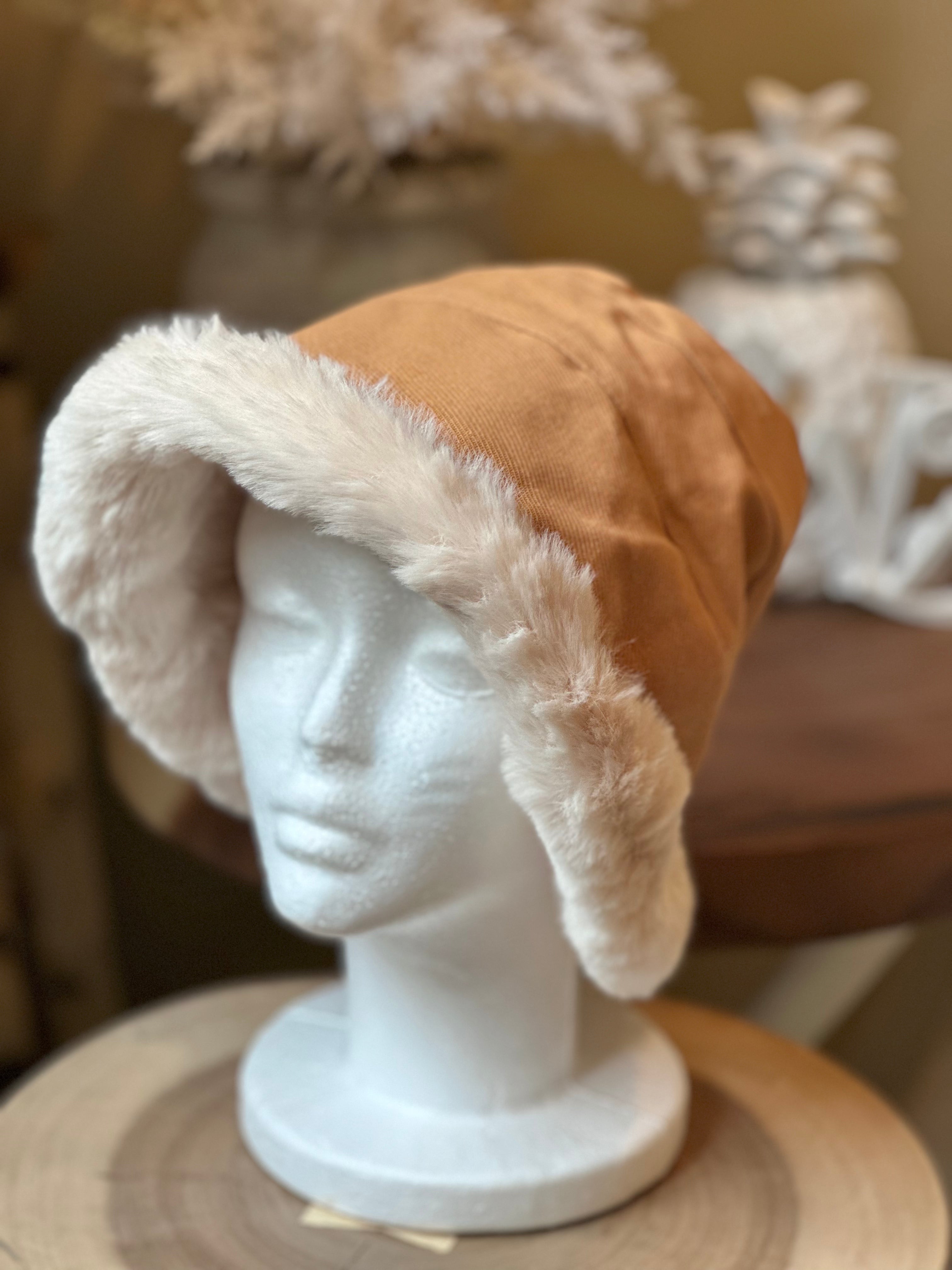 Winter Furry Bucket Hat CAMEL