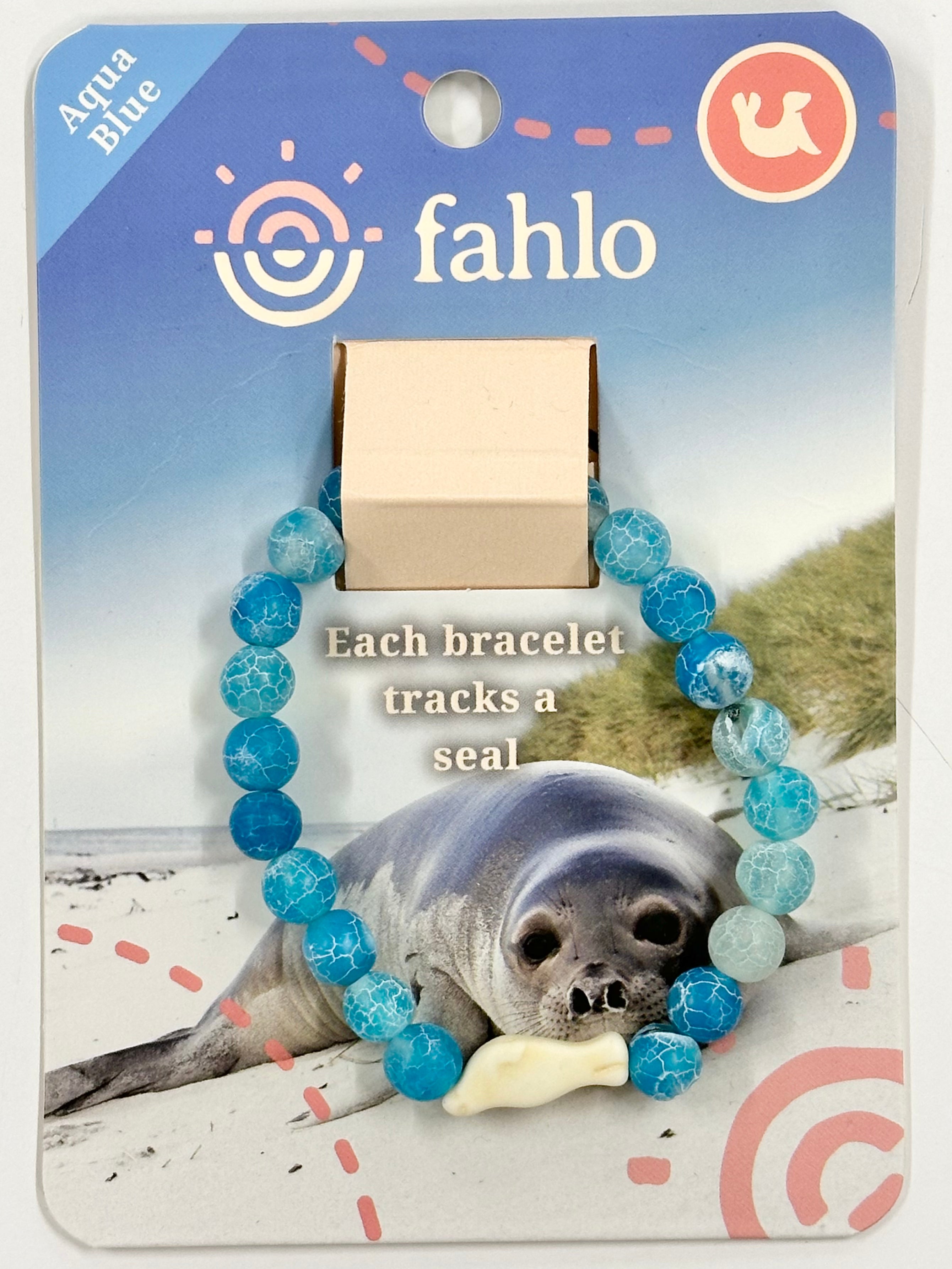 Seal Tracker Bracelet GLIDE-Aqua Blue