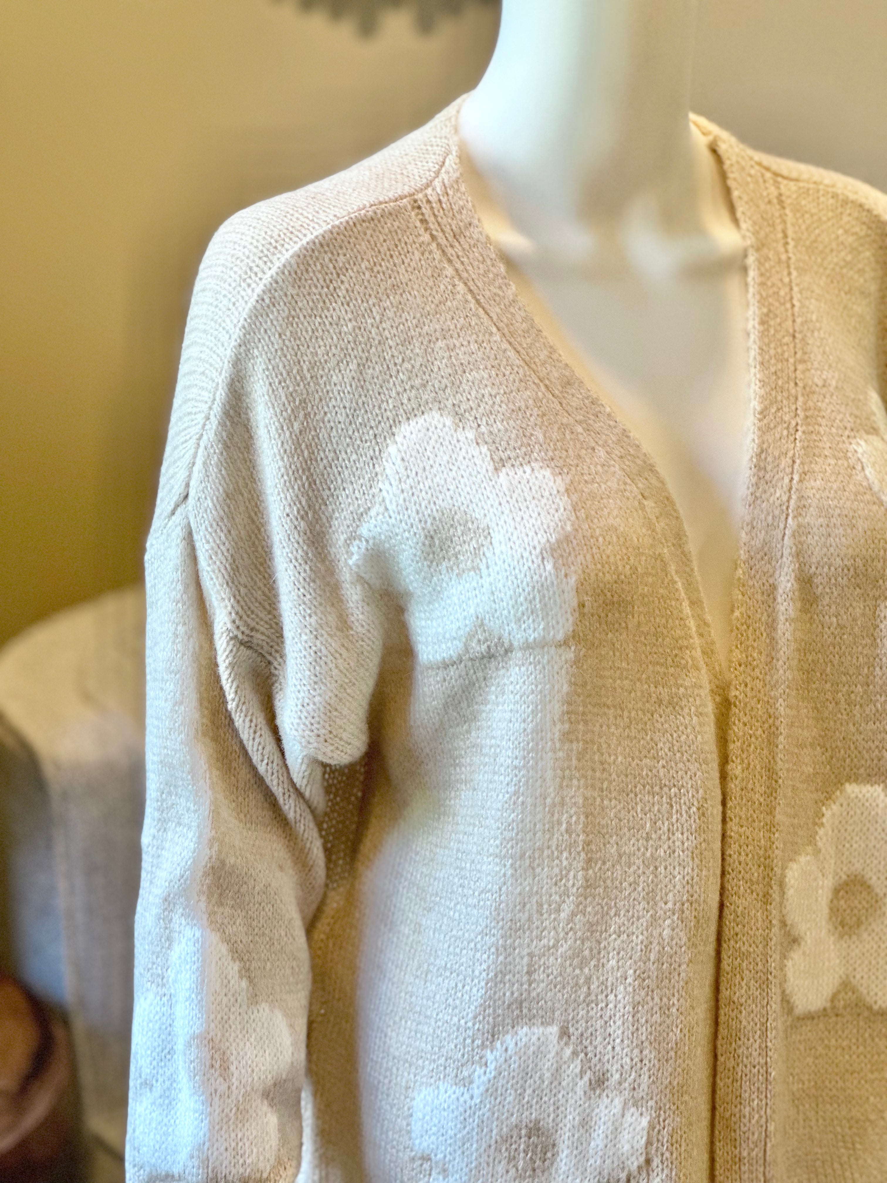 Floral Light Knit Cardigan