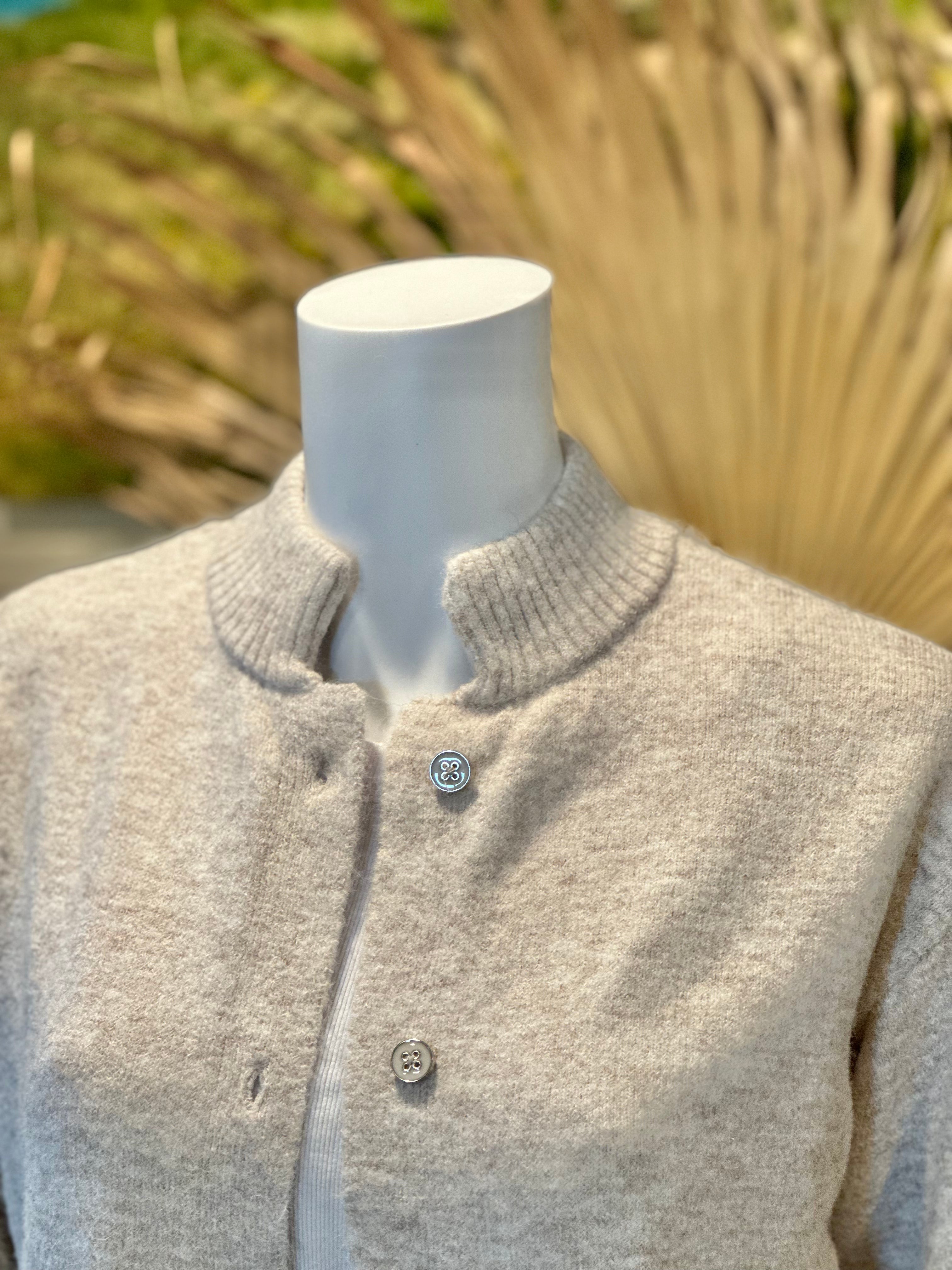 Button Up Knit Cardigan CREAM