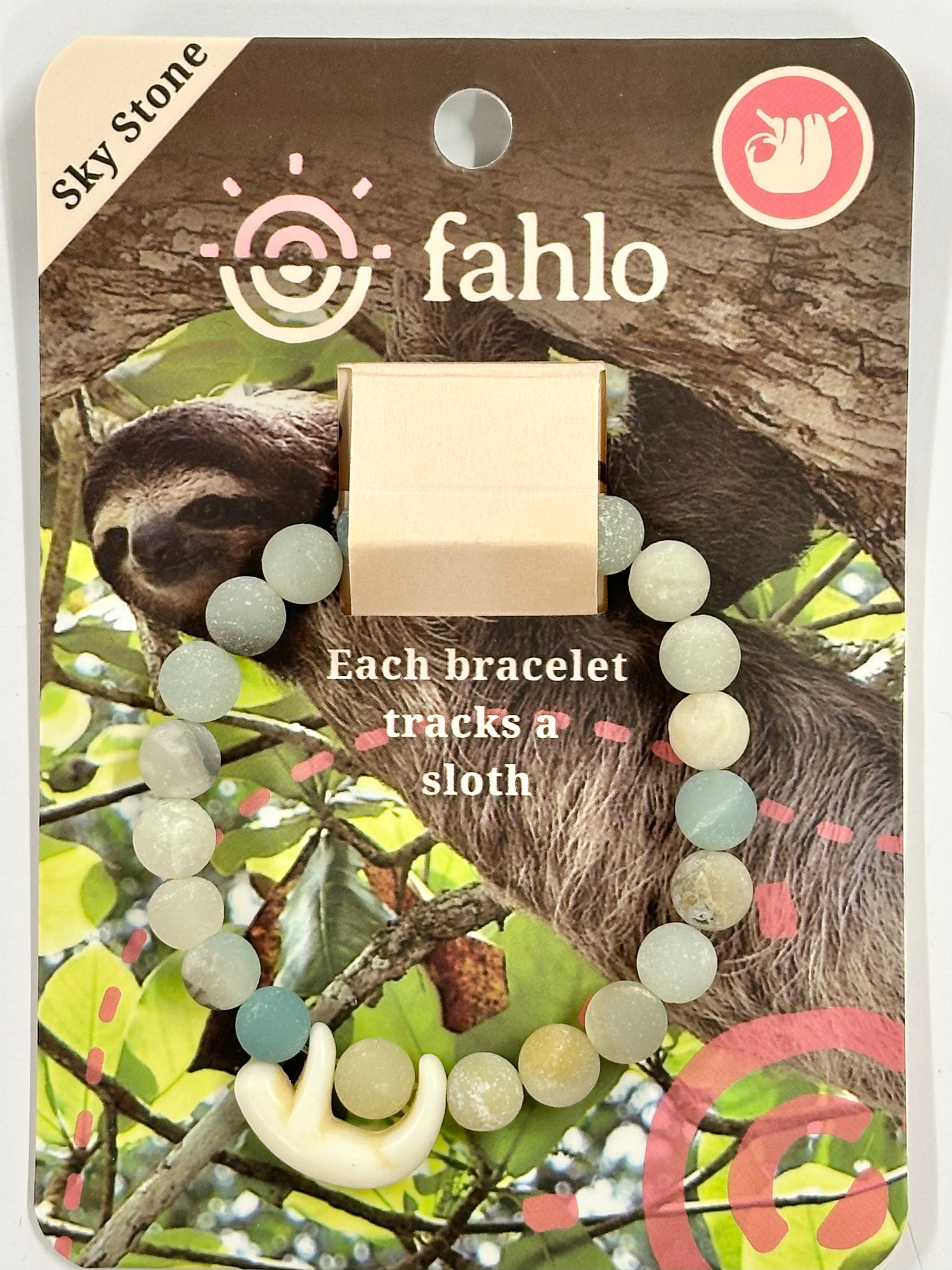 Sloth Tracker Bracelet WANDER-Sky Stone