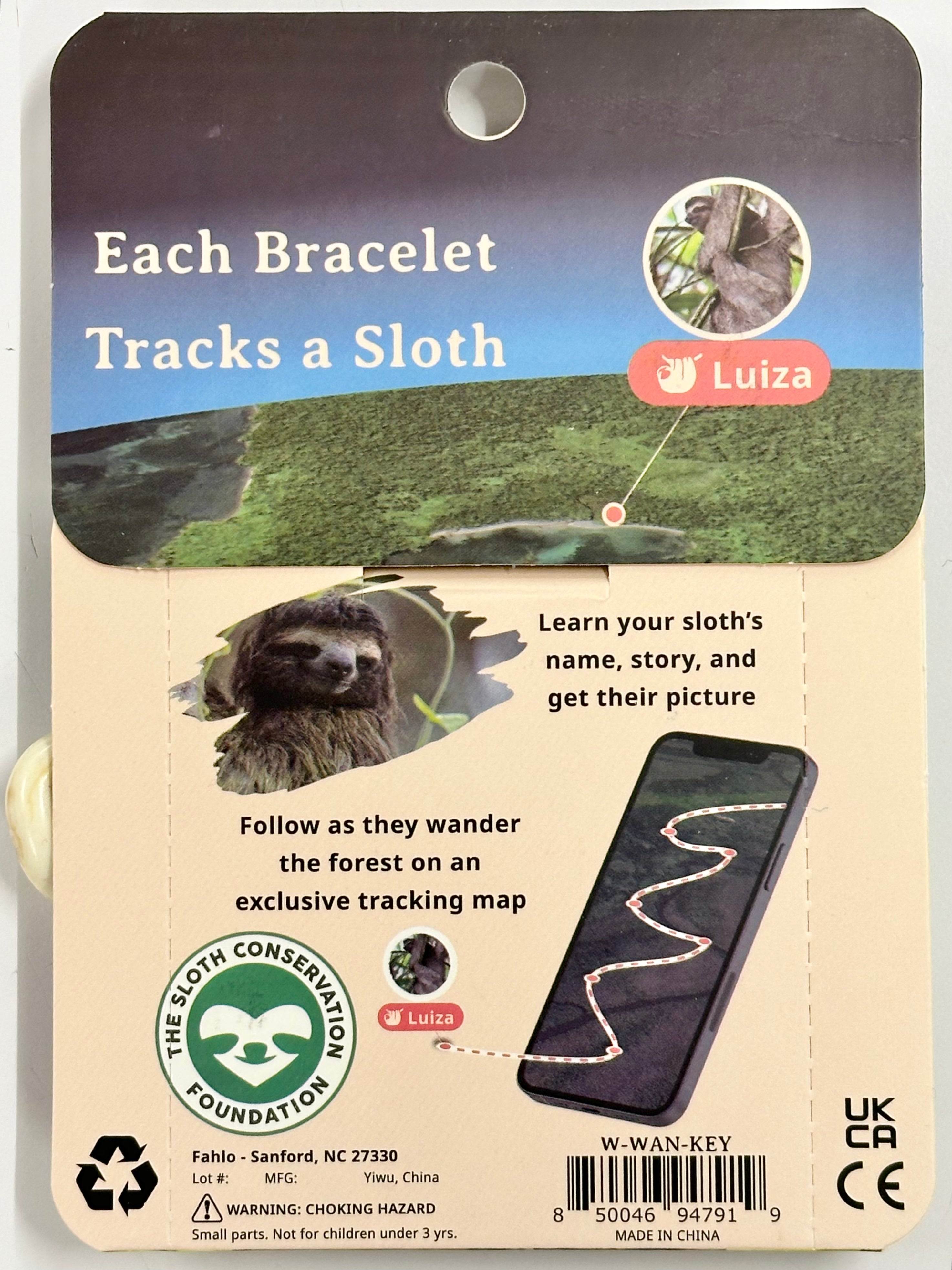 Sloth Tracker Bracelet WANDER-Keystone