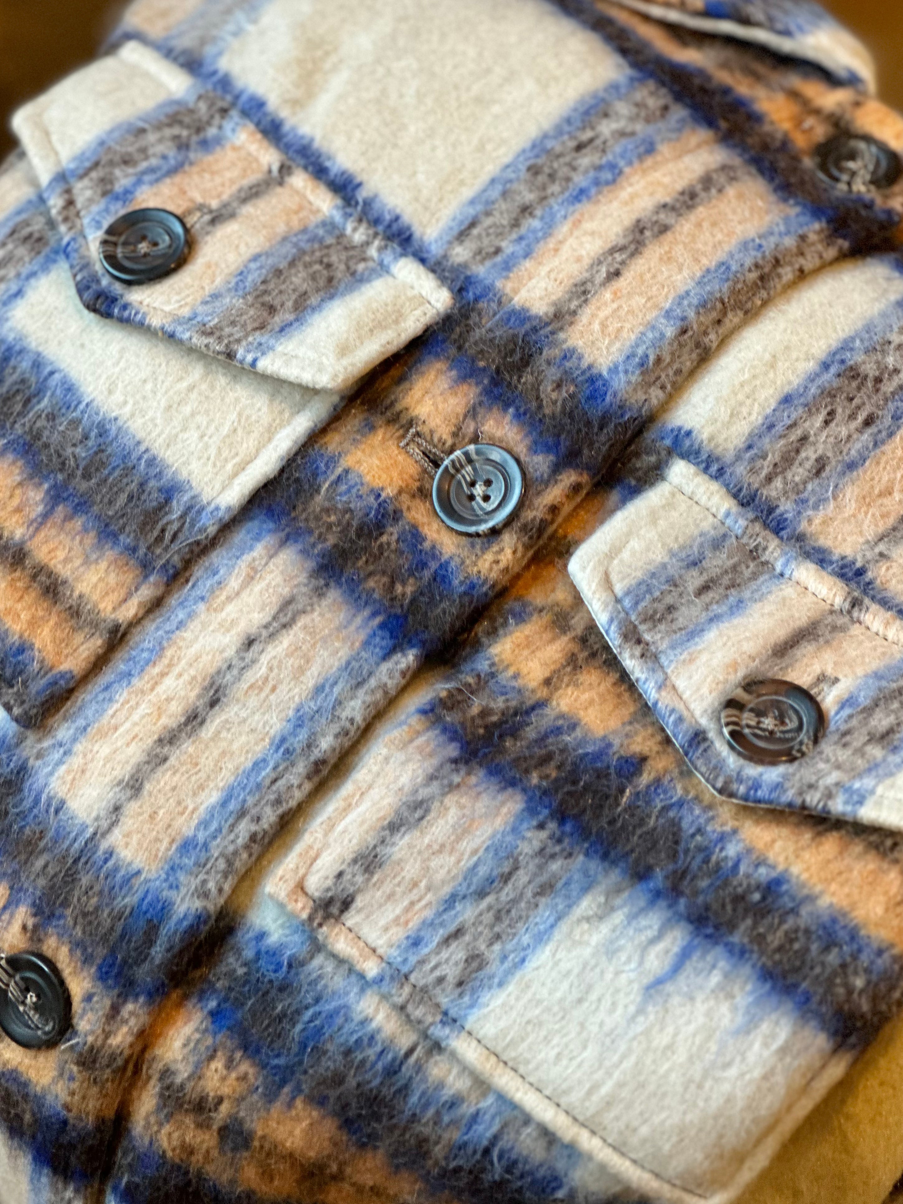 Houston Button Up Check Jacket