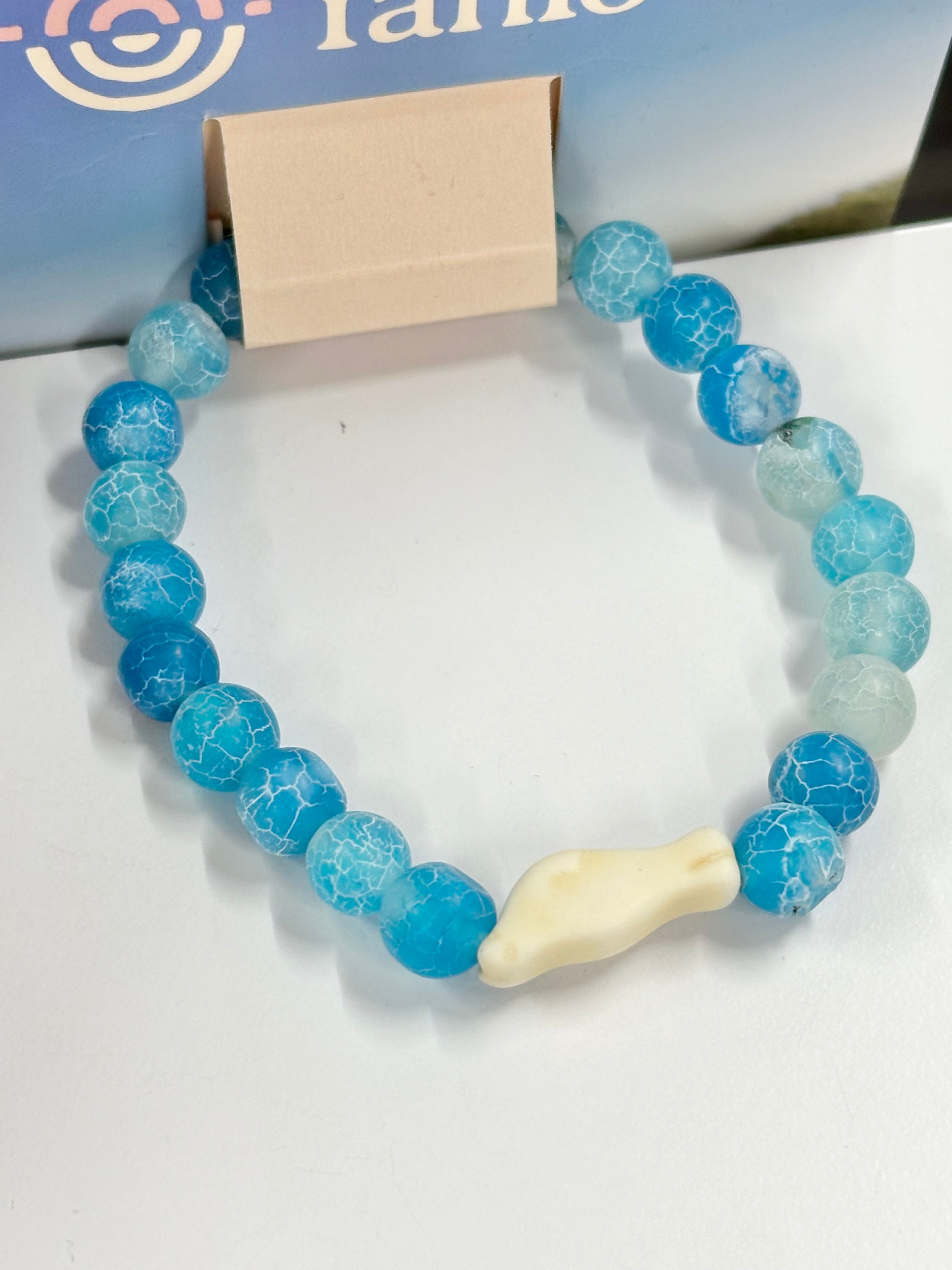 Seal Tracker Bracelet GLIDE-Aqua Blue