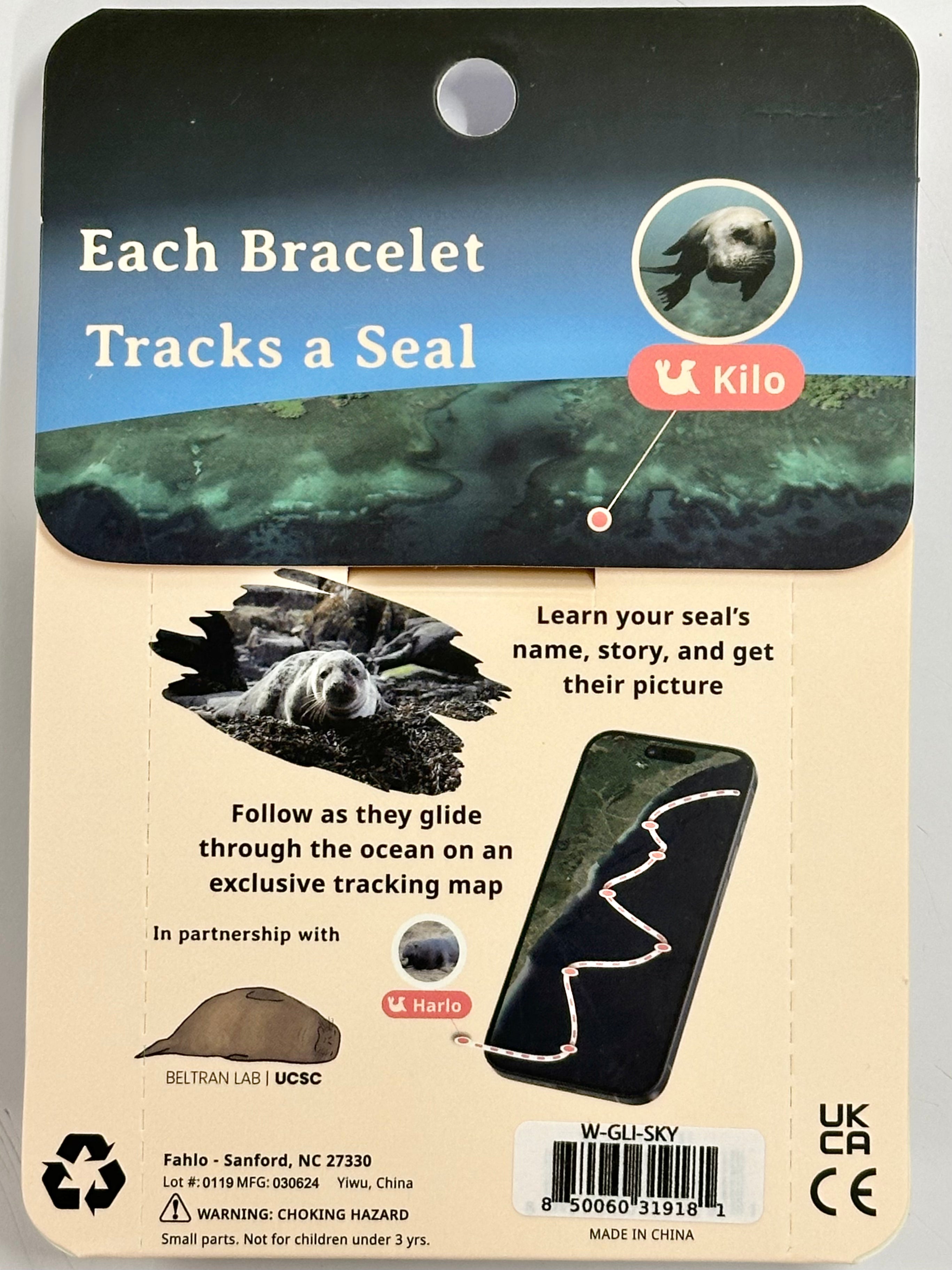 Seal Tracker Bracelet GLIDE-Sky Stone