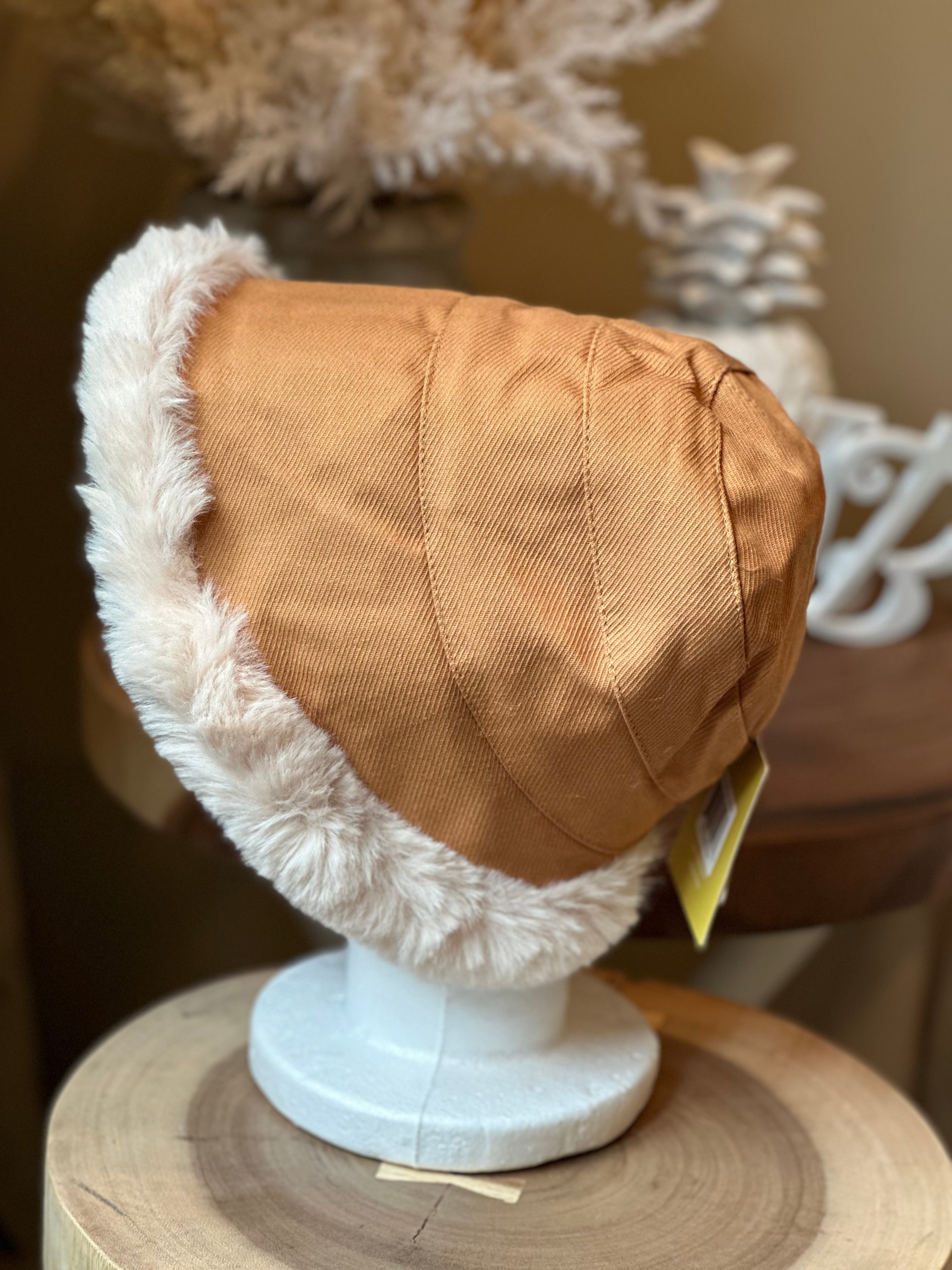 Winter Furry Bucket Hat CAMEL