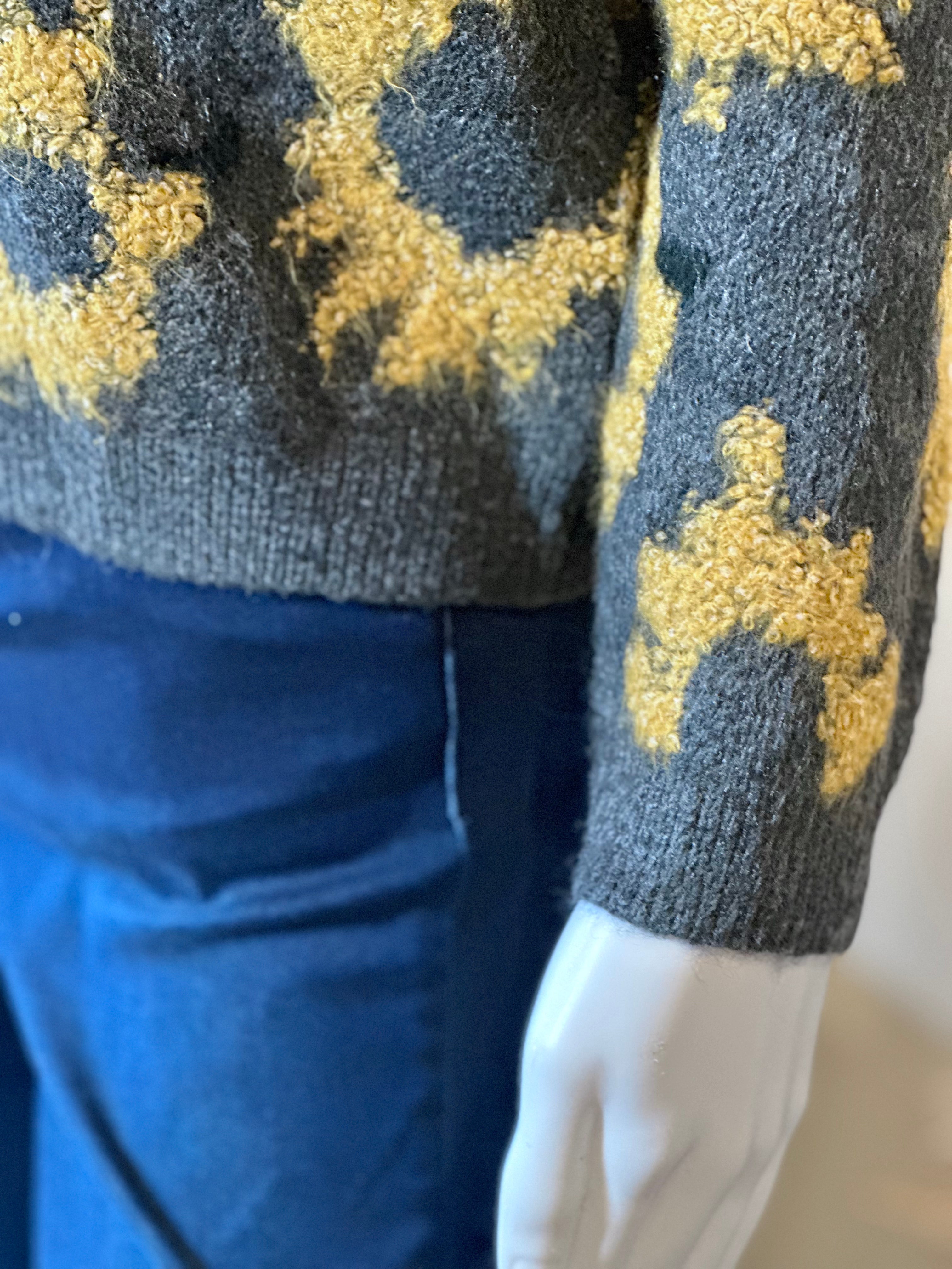 Knit Pullover Sunflower Sweater