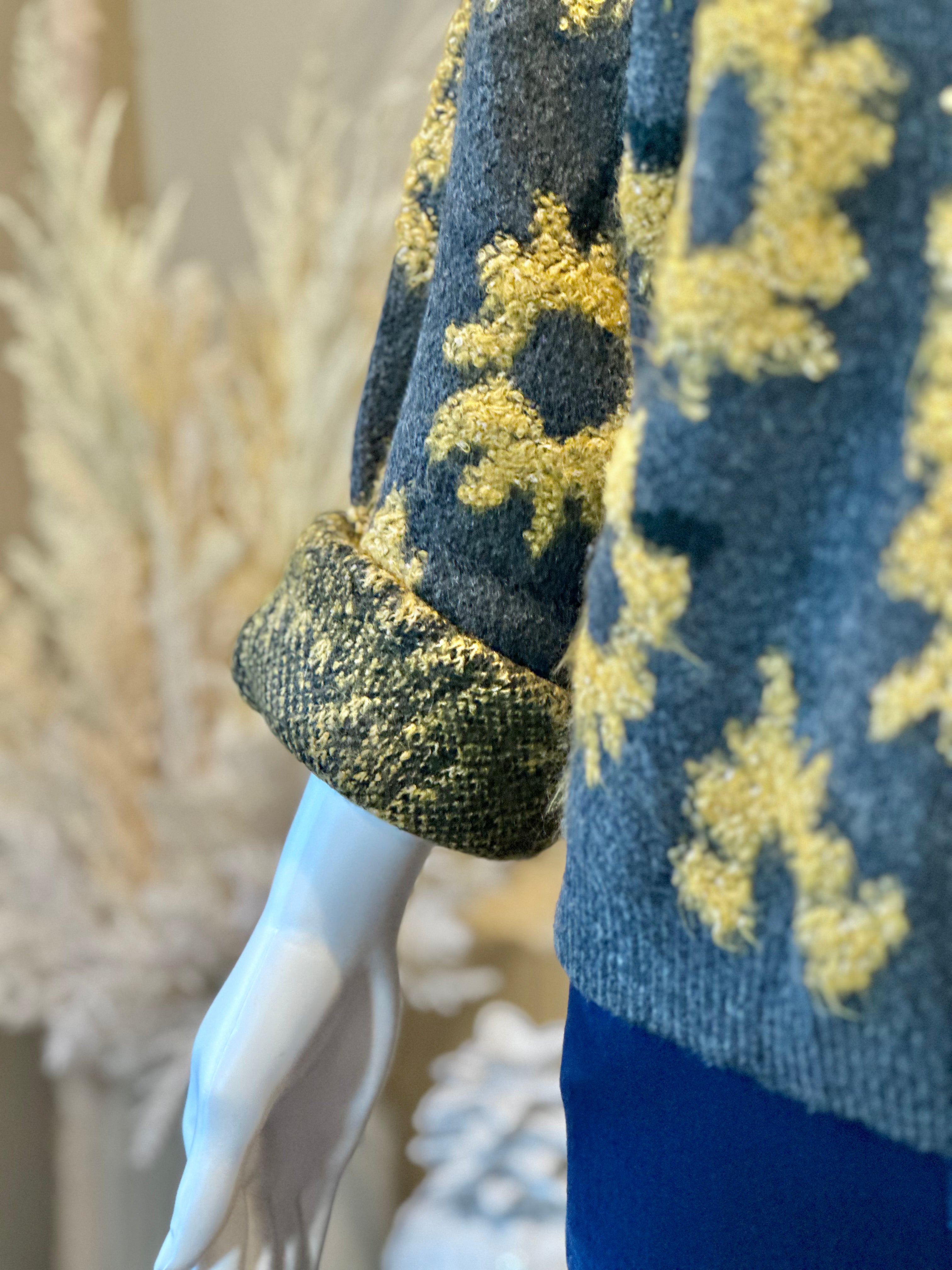 Knit Pullover Sunflower Sweater