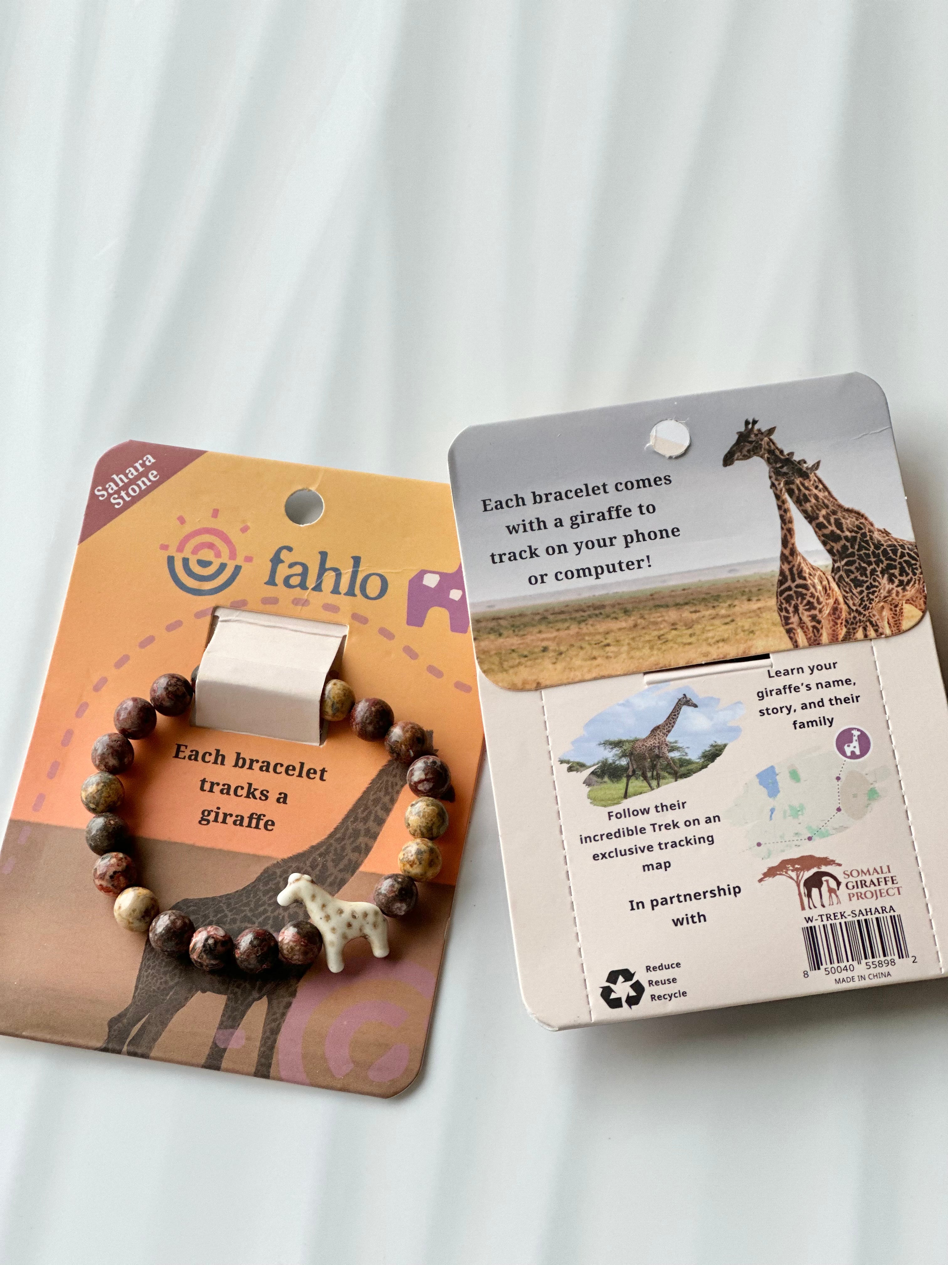 Giraffe Tracker Bracelet TREK-Sahara Stone