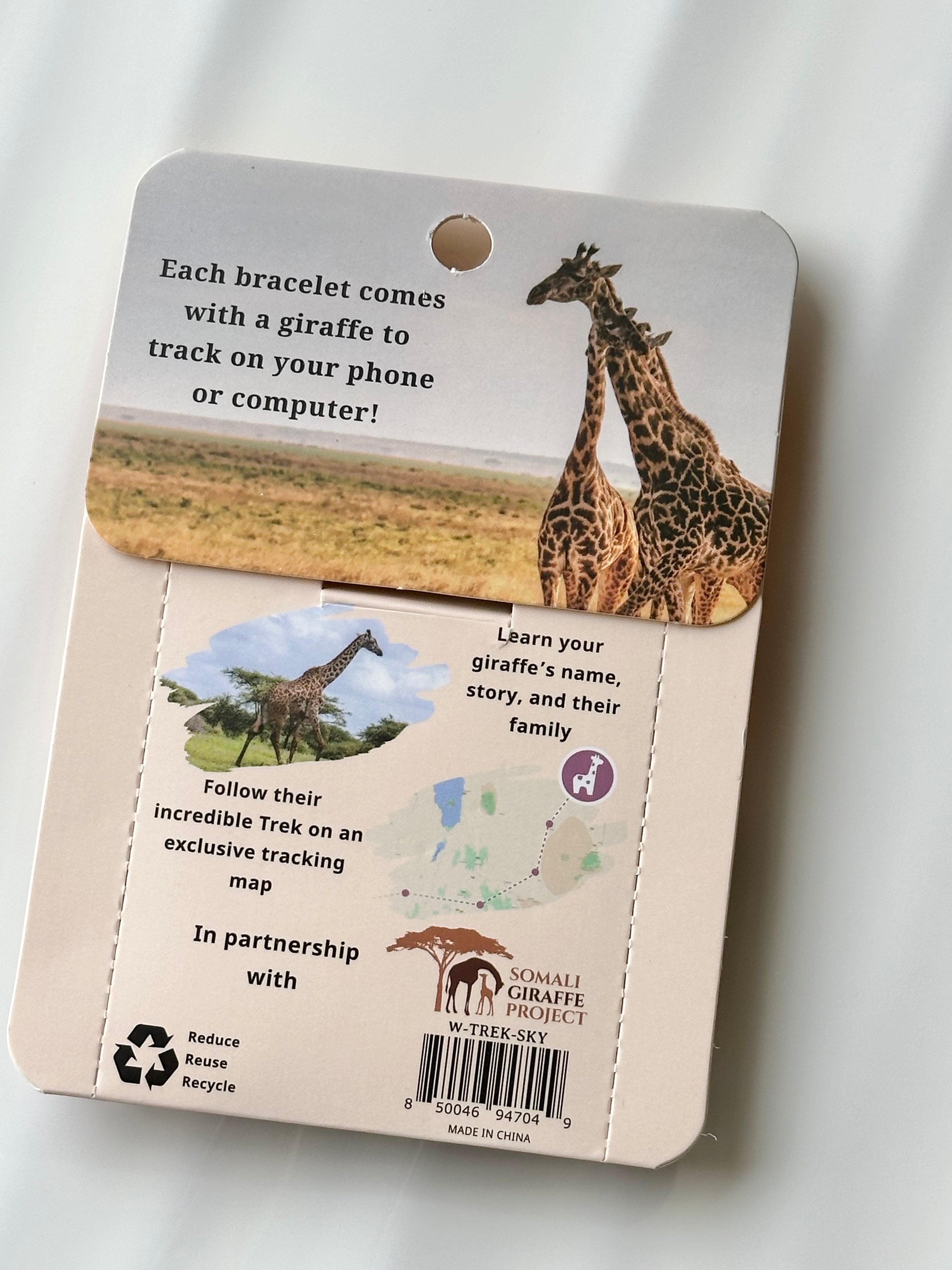 Giraffe Tracker Bracelet TREK-Sky Stone