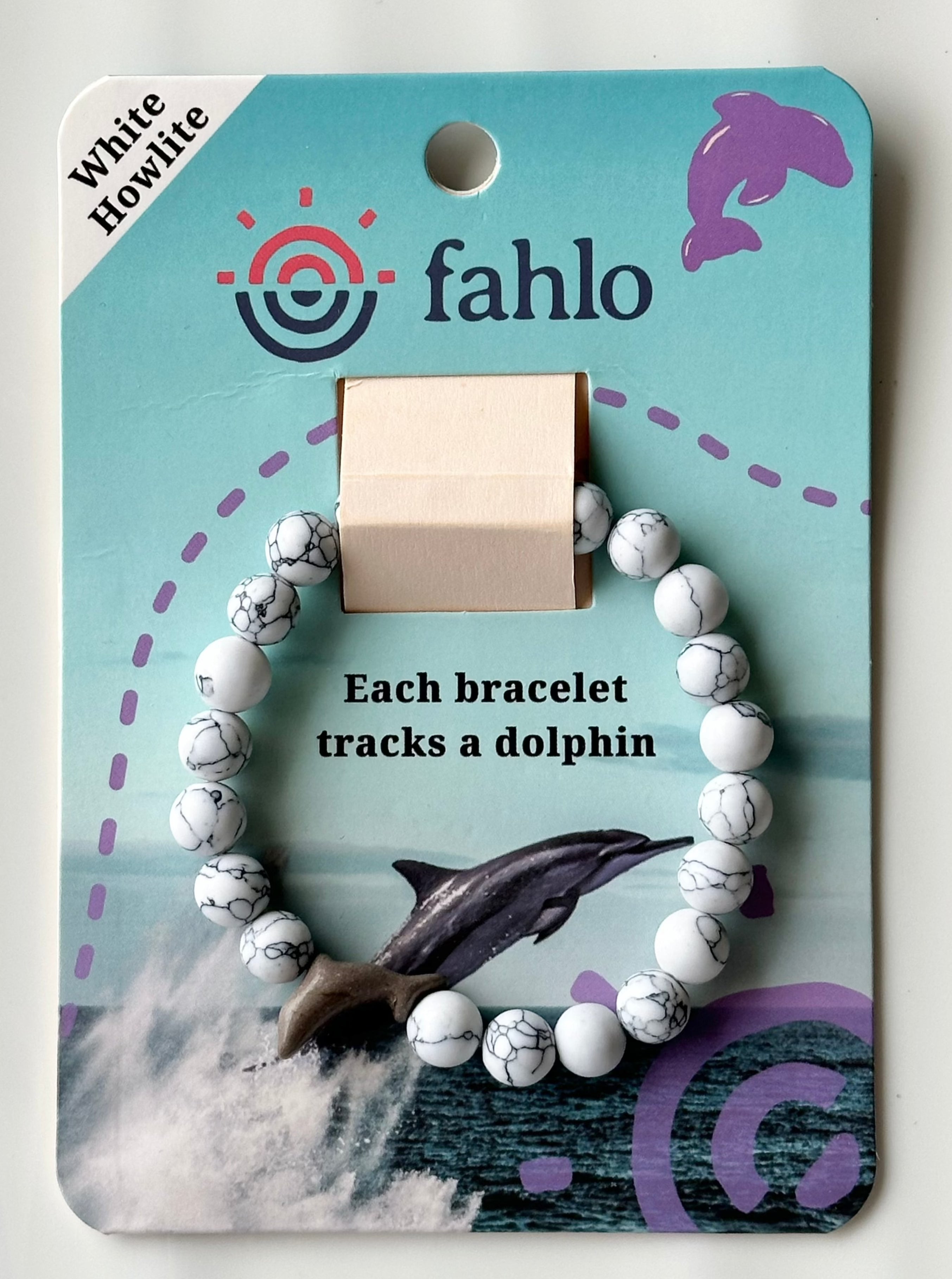 Dolphin Tracker Bracelet ODYSSEY-Howlite