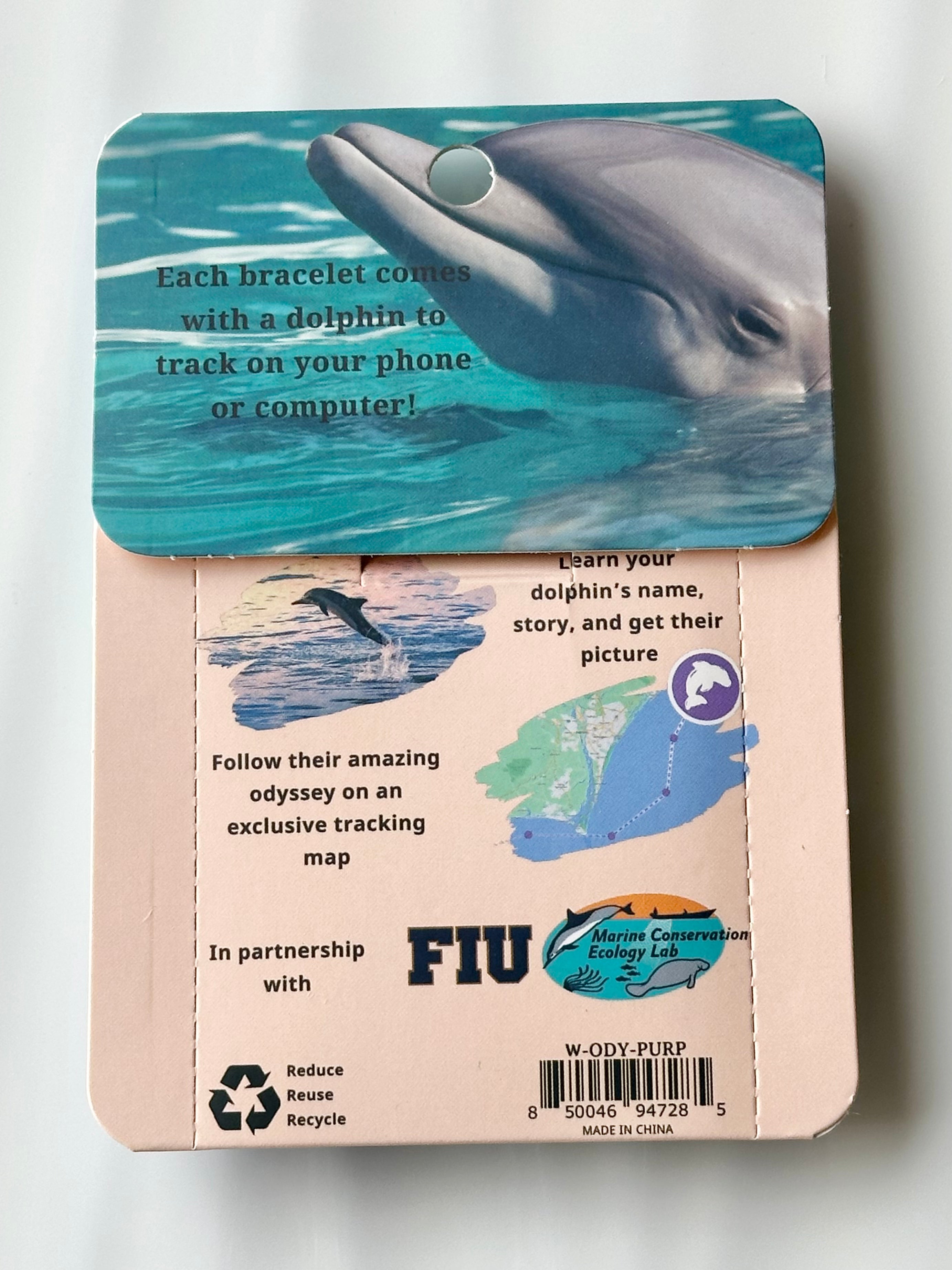 Dolphin Tracker Bracelet ODYSSEY-Echo Purple