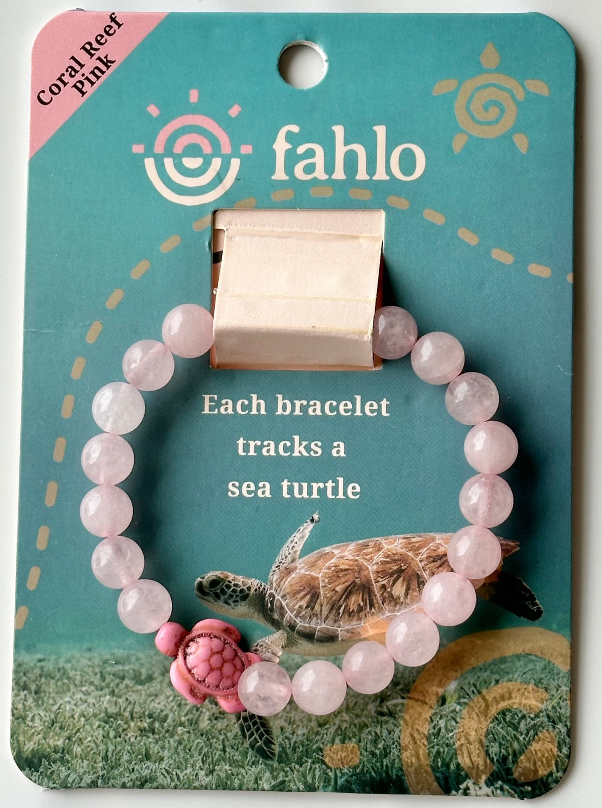 Pink deals turtle bracelet