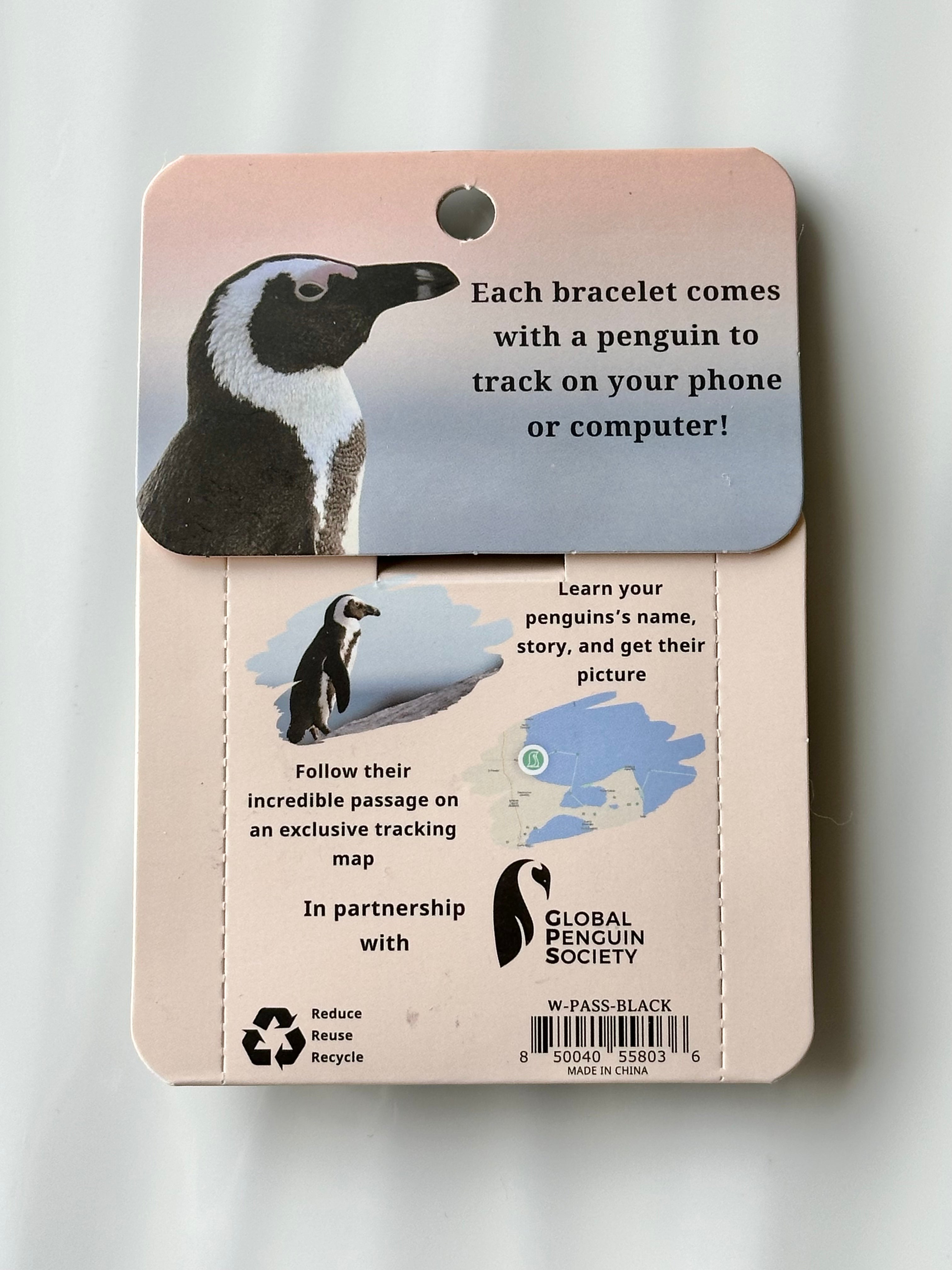 Penguin Tracker Bracelet PASSAGE-Blackout