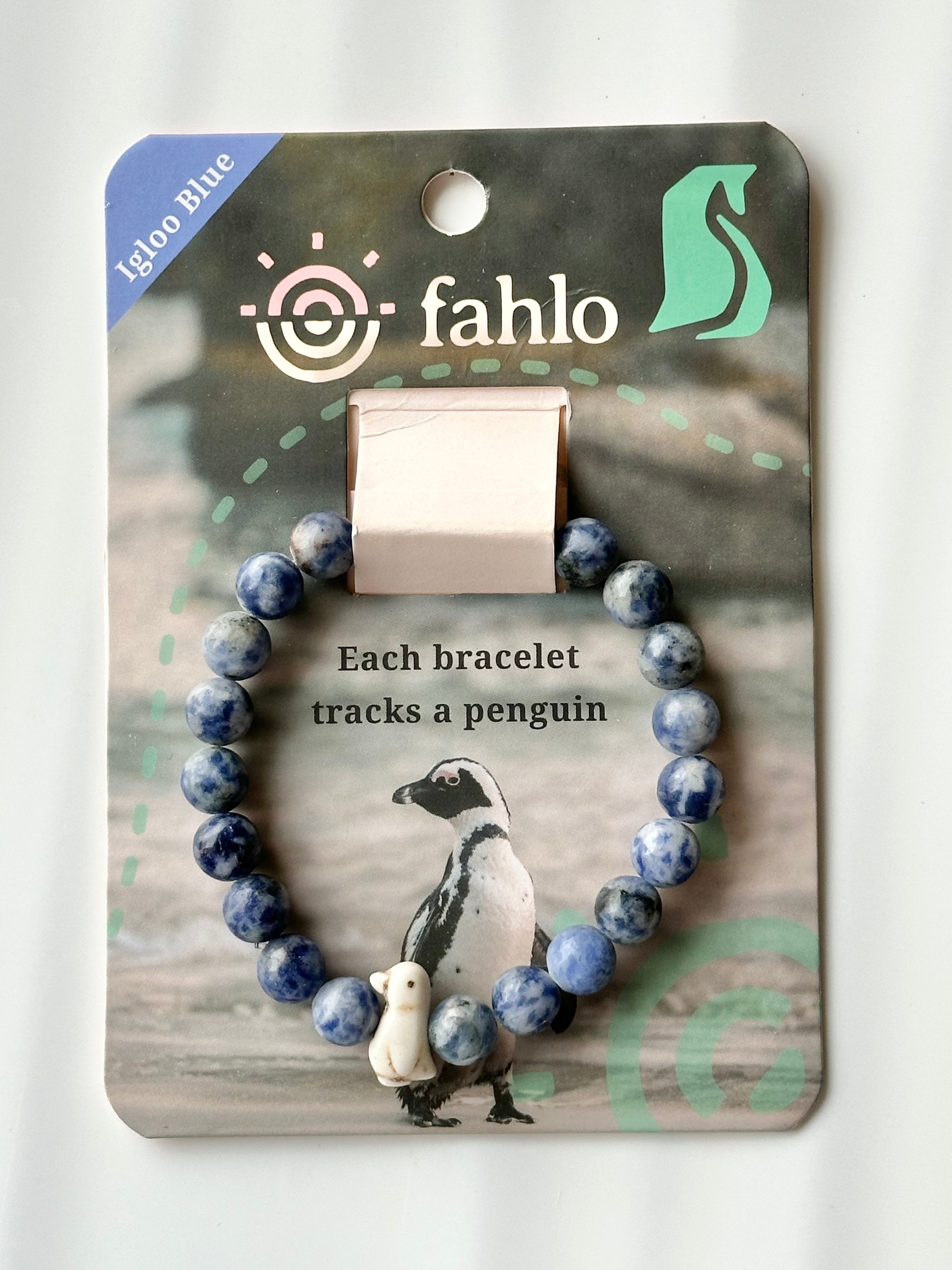 Penguin Tracker Bracelet PASSAGE-Igloo Blue