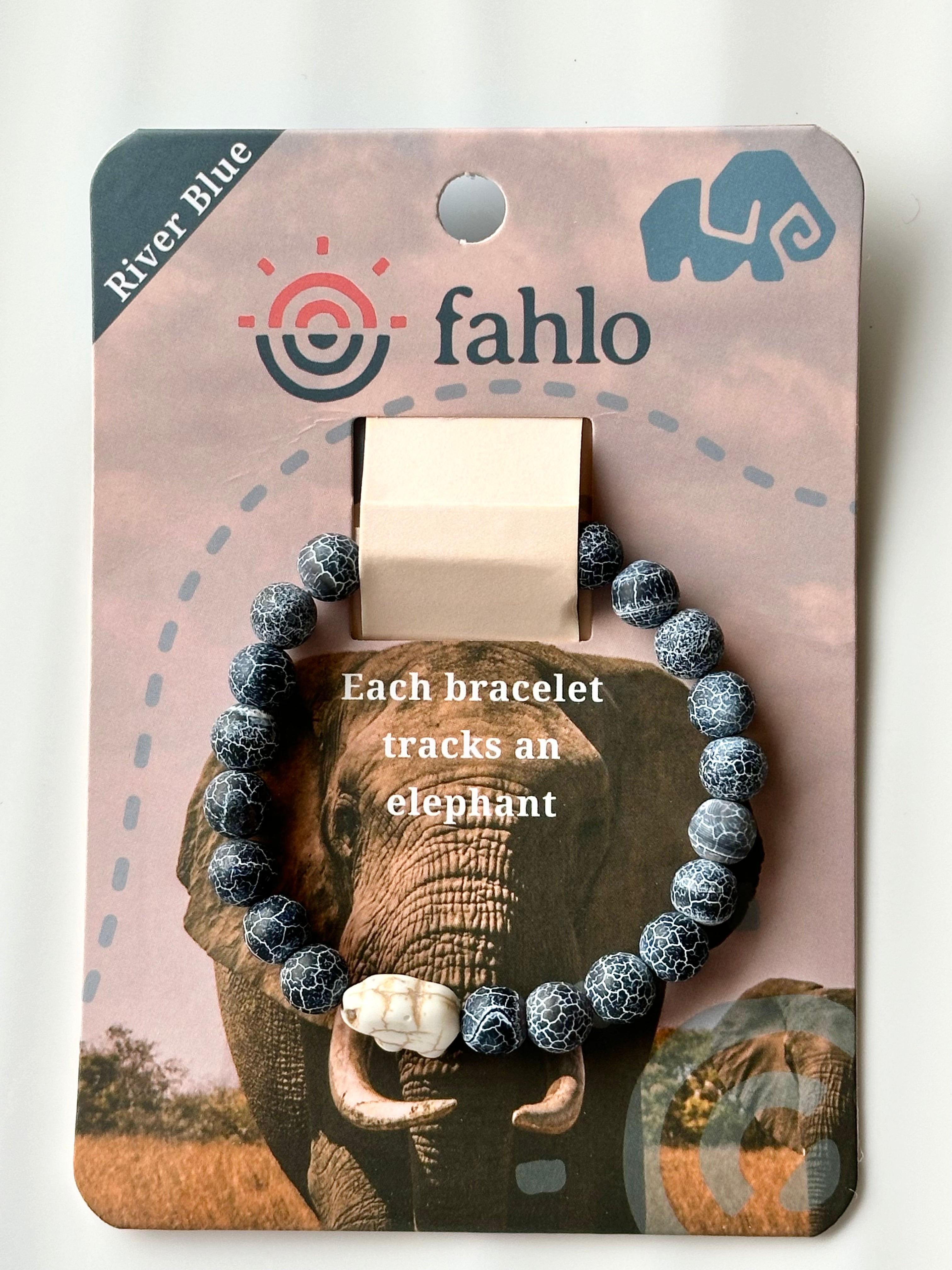 Elephant Tracker Bracelet EXPEDITION-River Blue