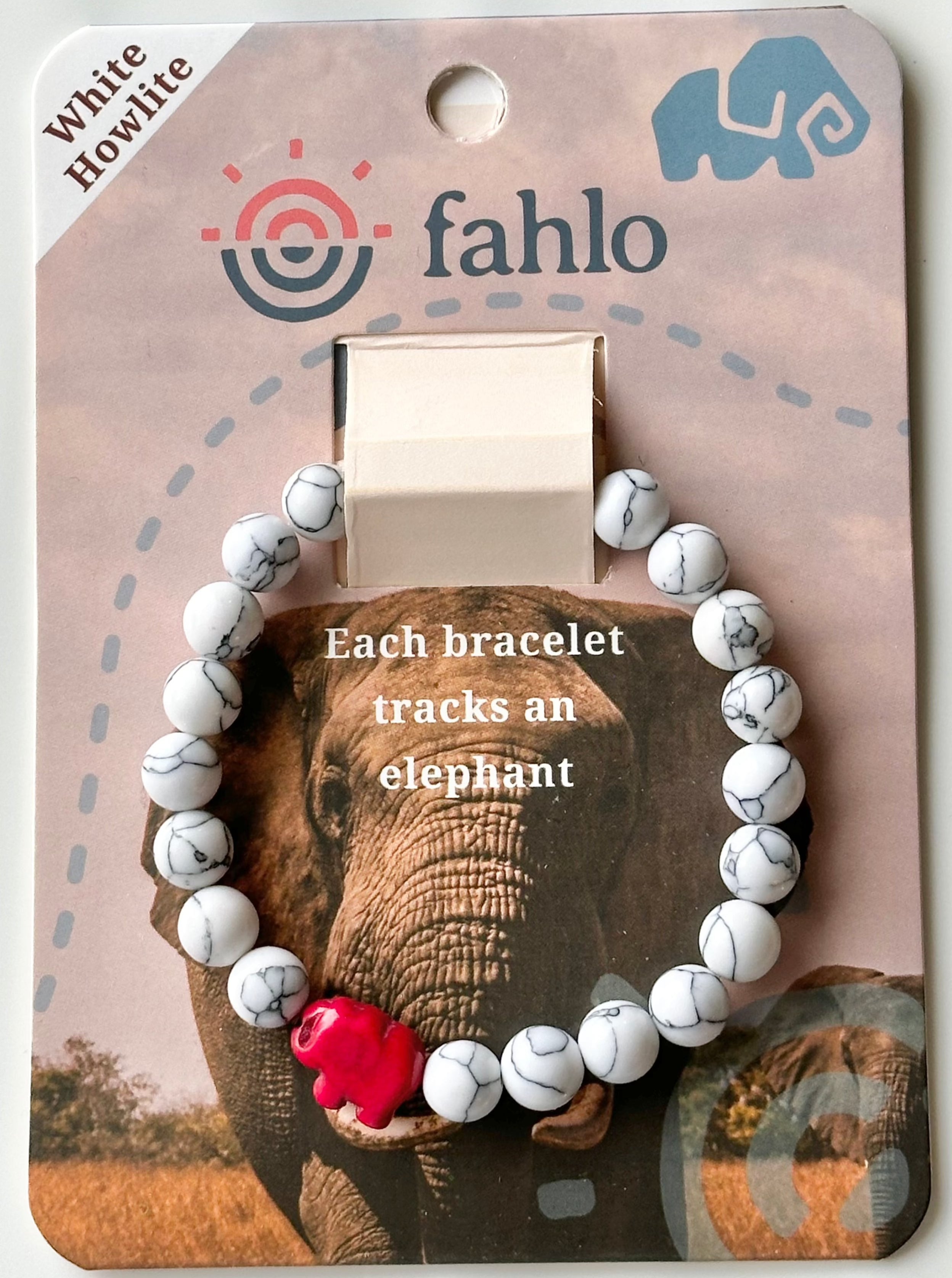 Elephant Tracker Bracelet EXPEDITION-Howlite