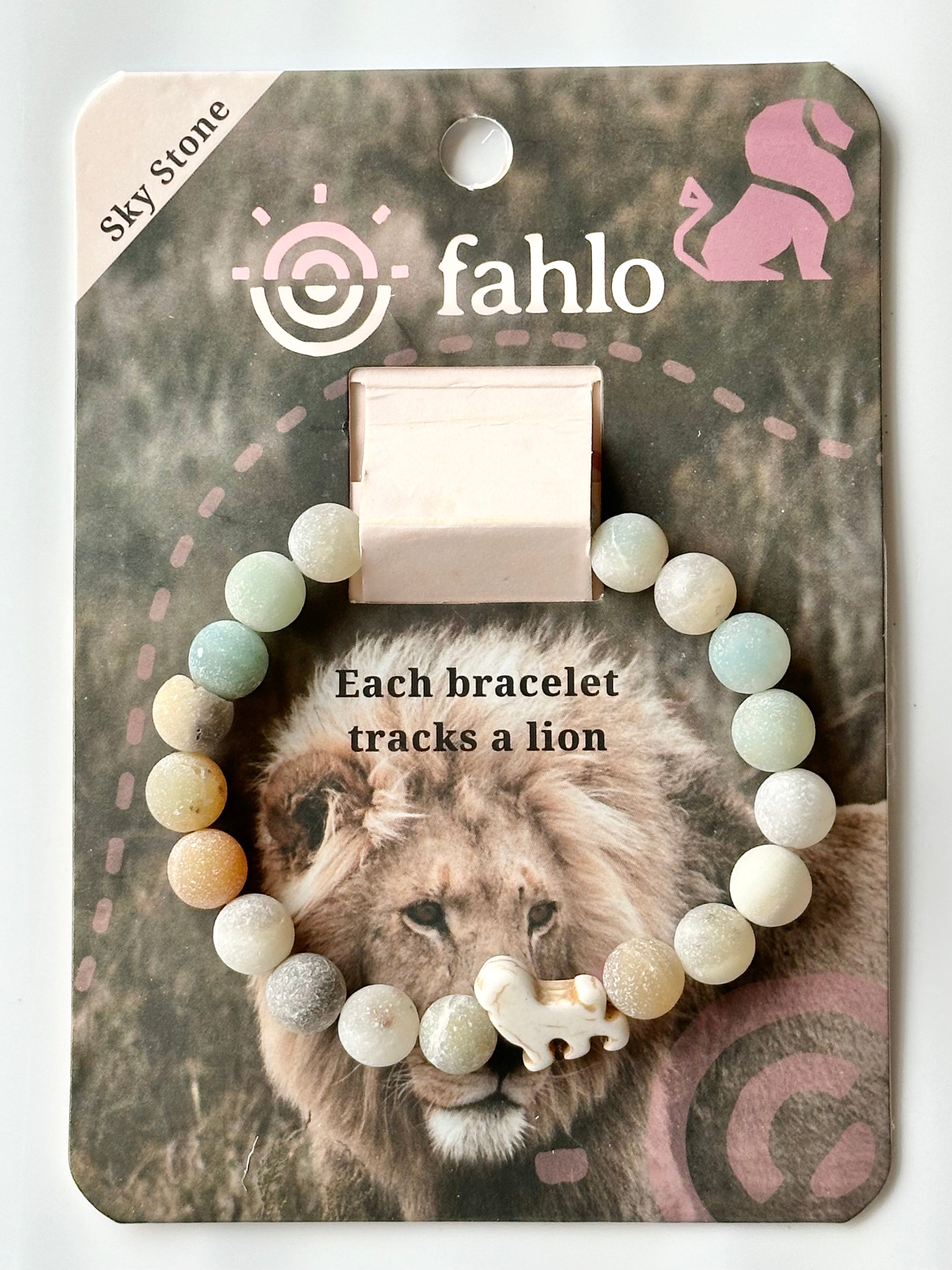 Lion Tracker Bracelet EXCURSION-Sky Stone