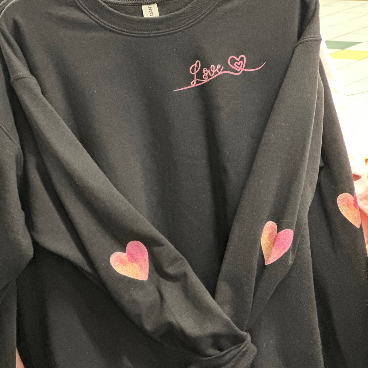 Love heart clearance sweatshirt