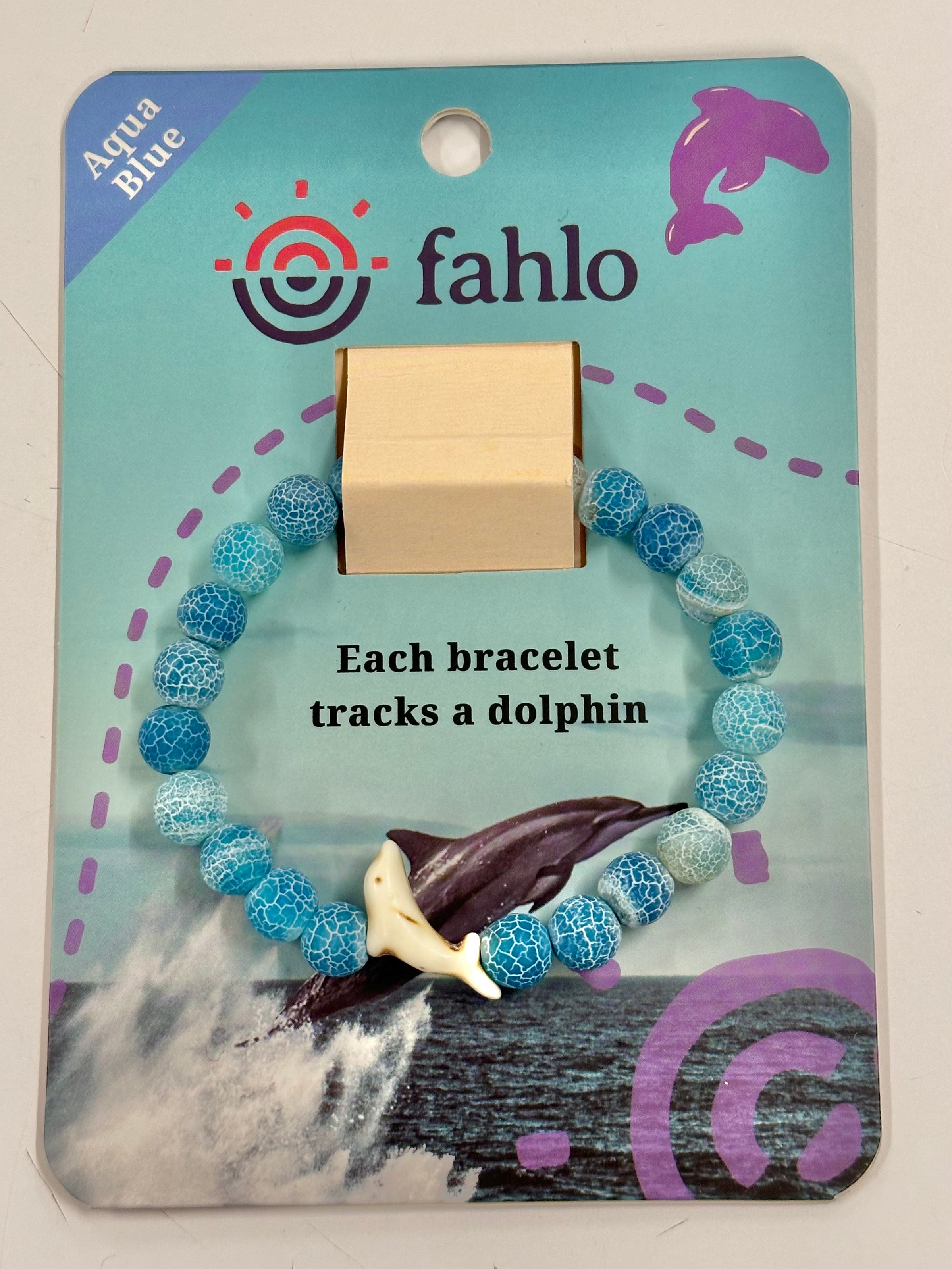 Dolphin Tracker Bracelet ODYSSEY-Aqua Blue