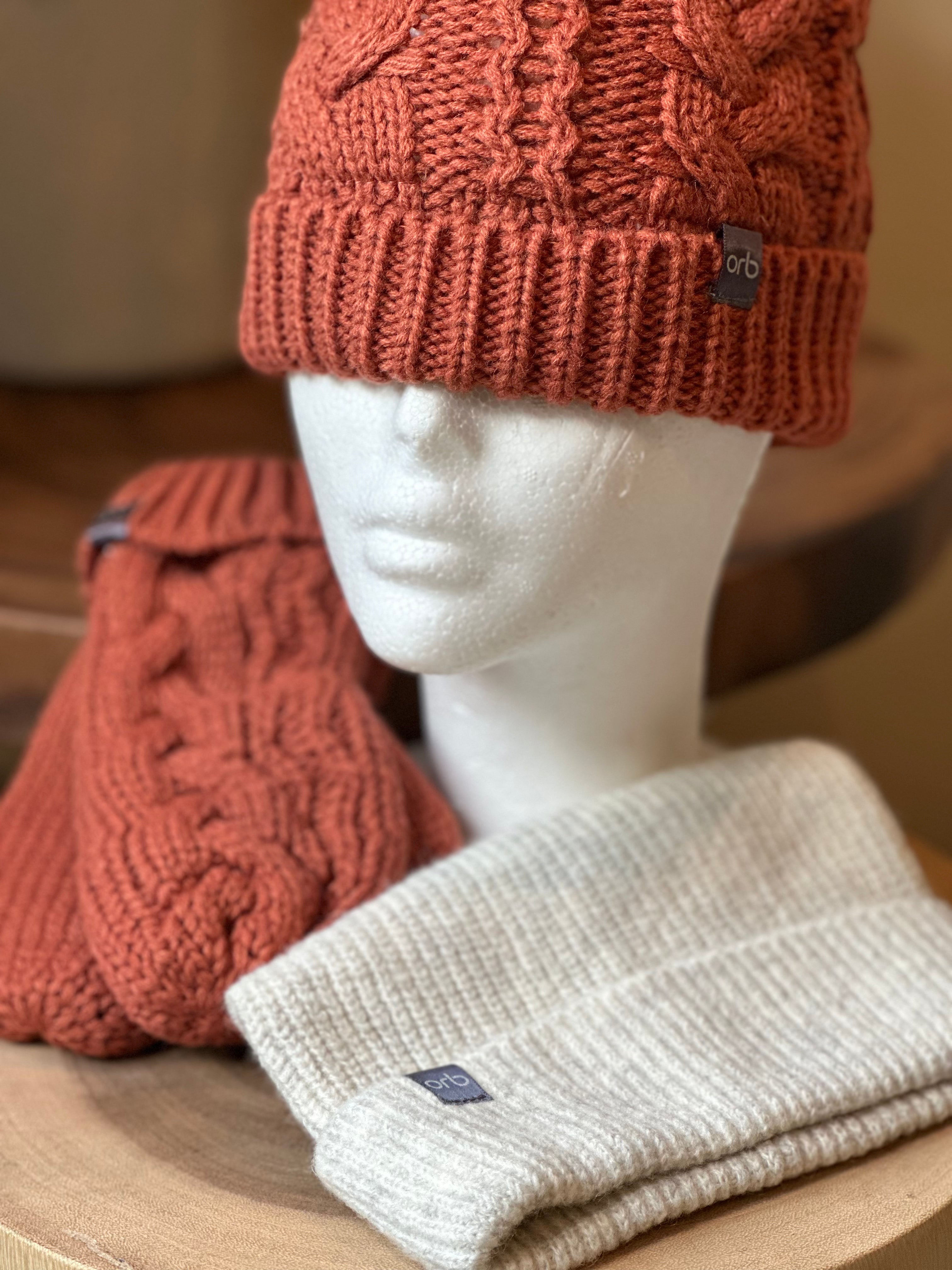 Mitten, Beanie & Toque Bundle ORB - Rust & Beige