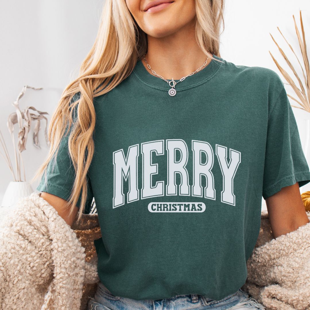 Merry Christmas Unisex garment-dyed heavyweight t-shirt