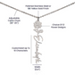 Eternal Bloom Name Pendant Necklaces - Birth Flower