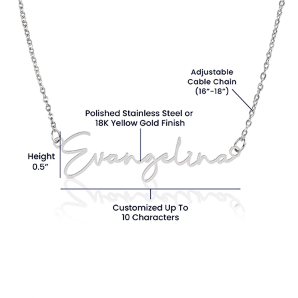 Part of Our Wedding Day Personalized Necklace