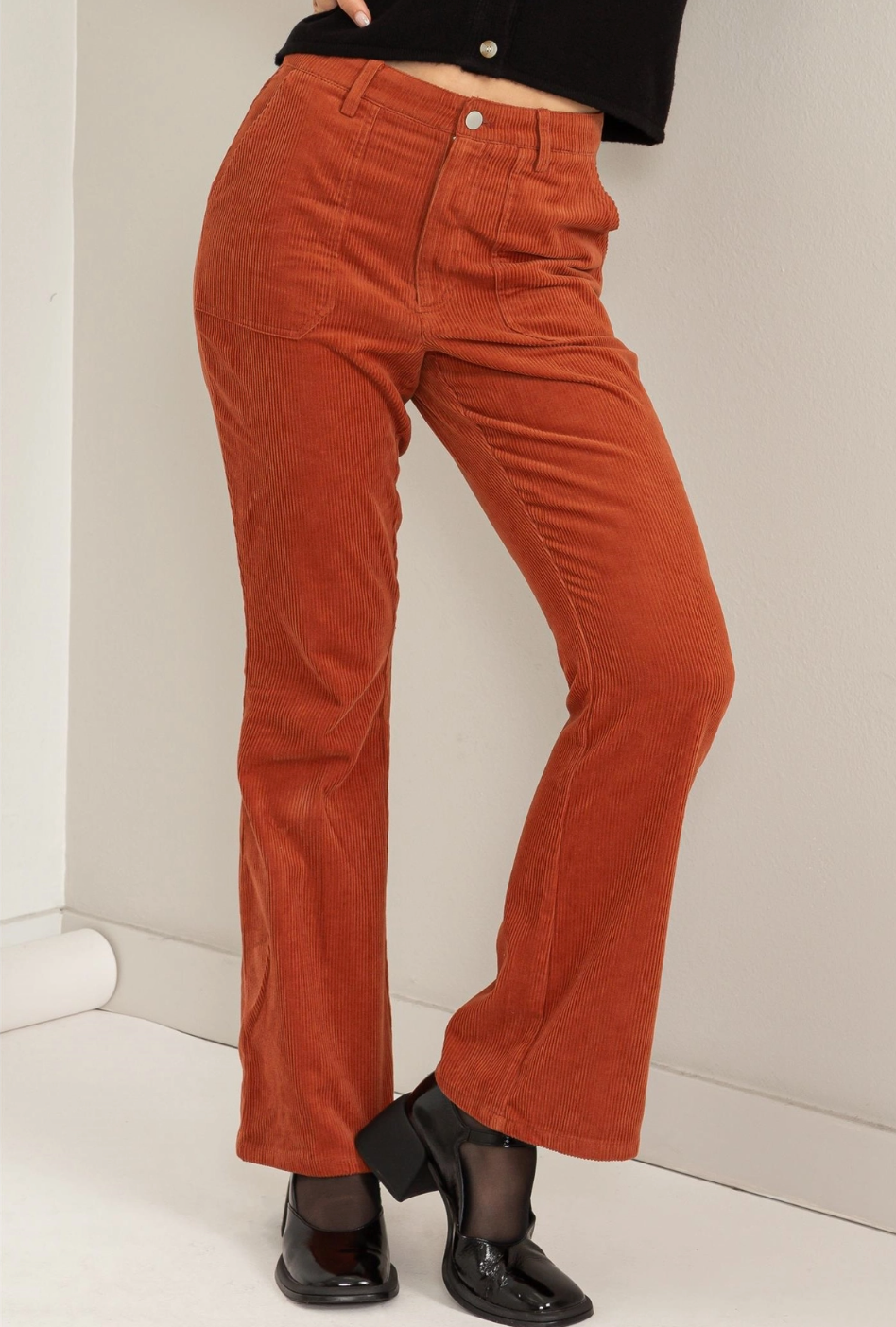 Corduroy Boot Cut Pant BAKED CLAY