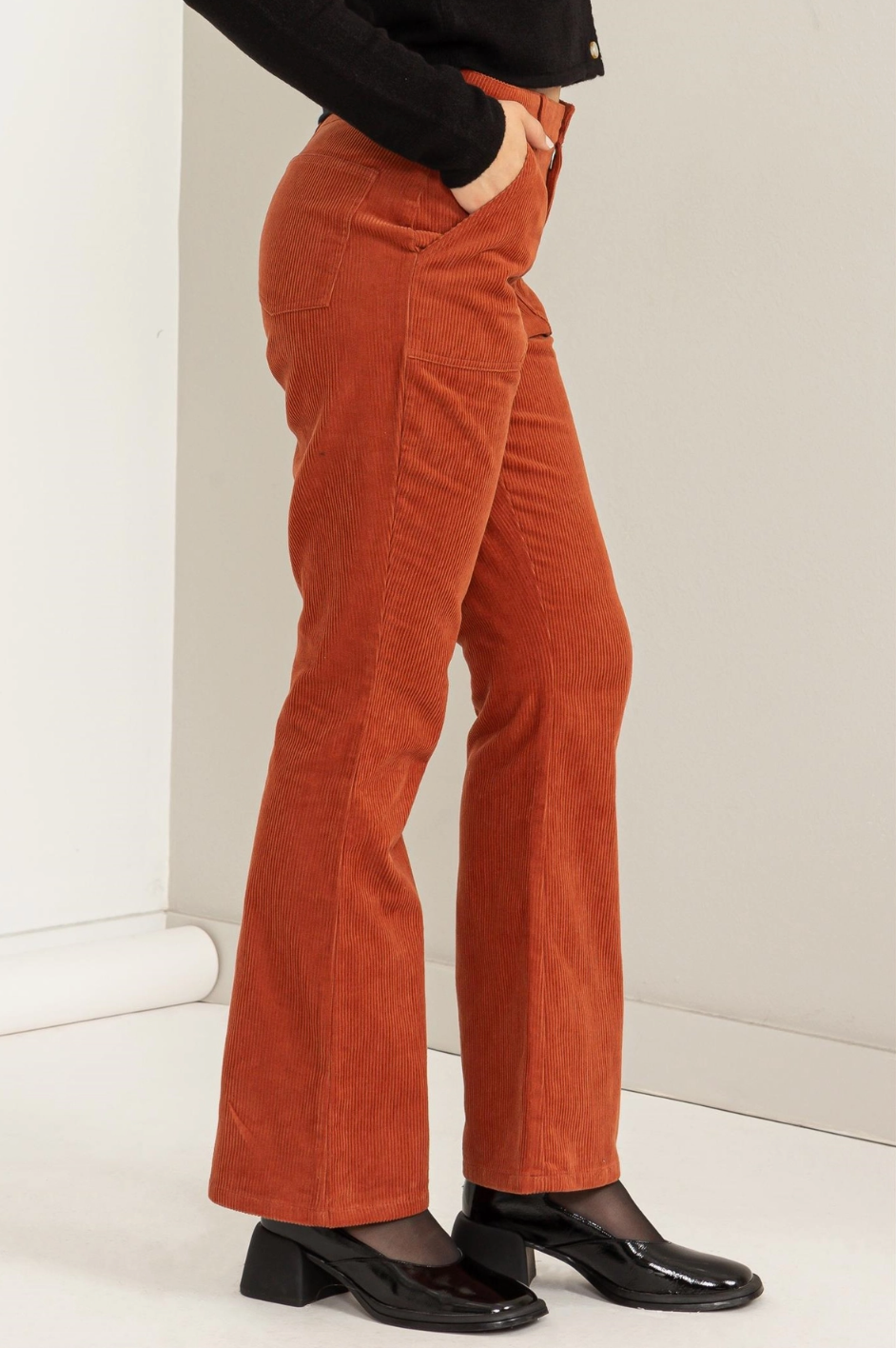 Corduroy Boot Cut Pant BAKED CLAY