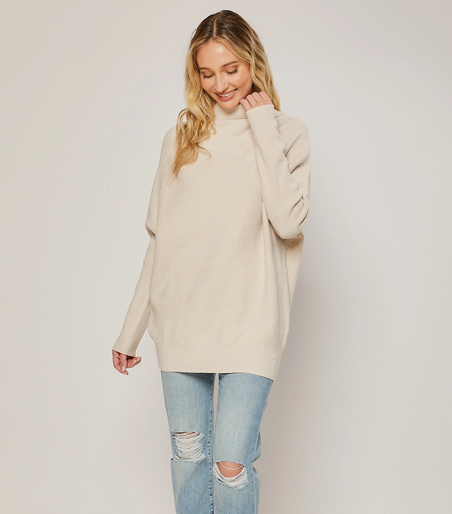 Slouch Neck Dolman Sweater SHELL