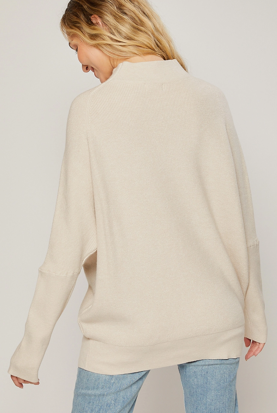 Slouch Neck Dolman Sweater SHELL