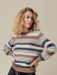 Knit Stripe Sweater Pullover