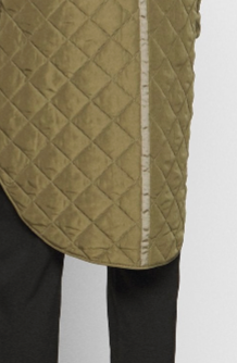 CUDonia Quilted Snap Up Long Vest