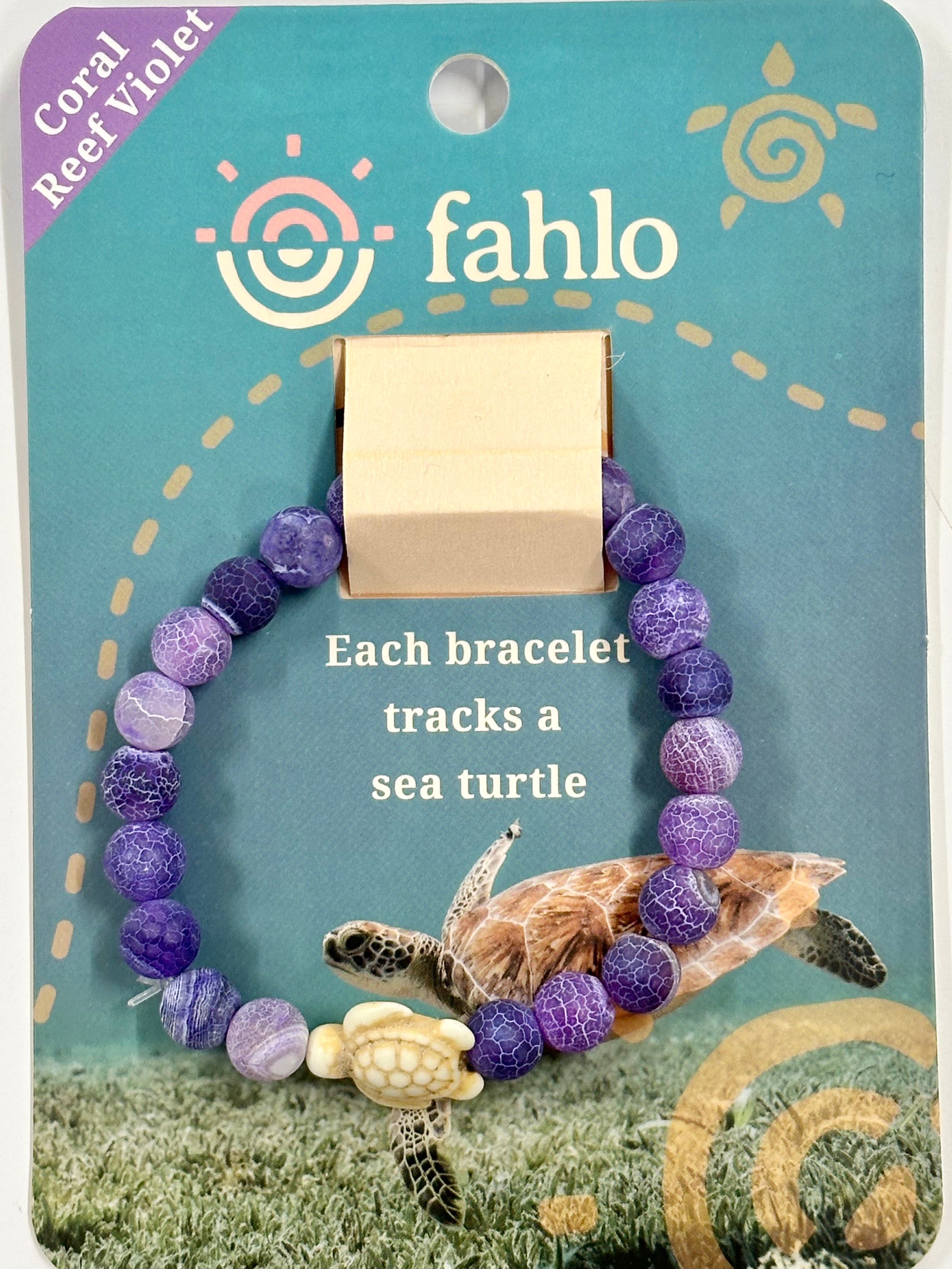 Turtle Tracker Bracelet JOURNEY-Coral Reef Violet