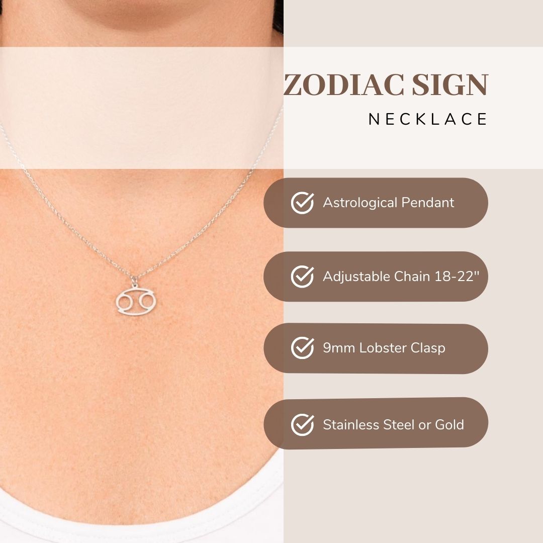 Celestial Cats Zodiac Sign Necklace