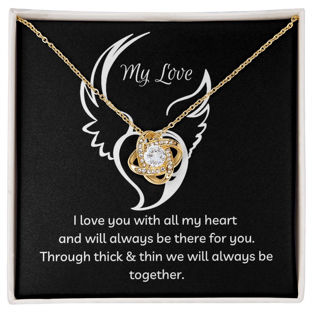 Through Thick & Thin Love Knot Necklace