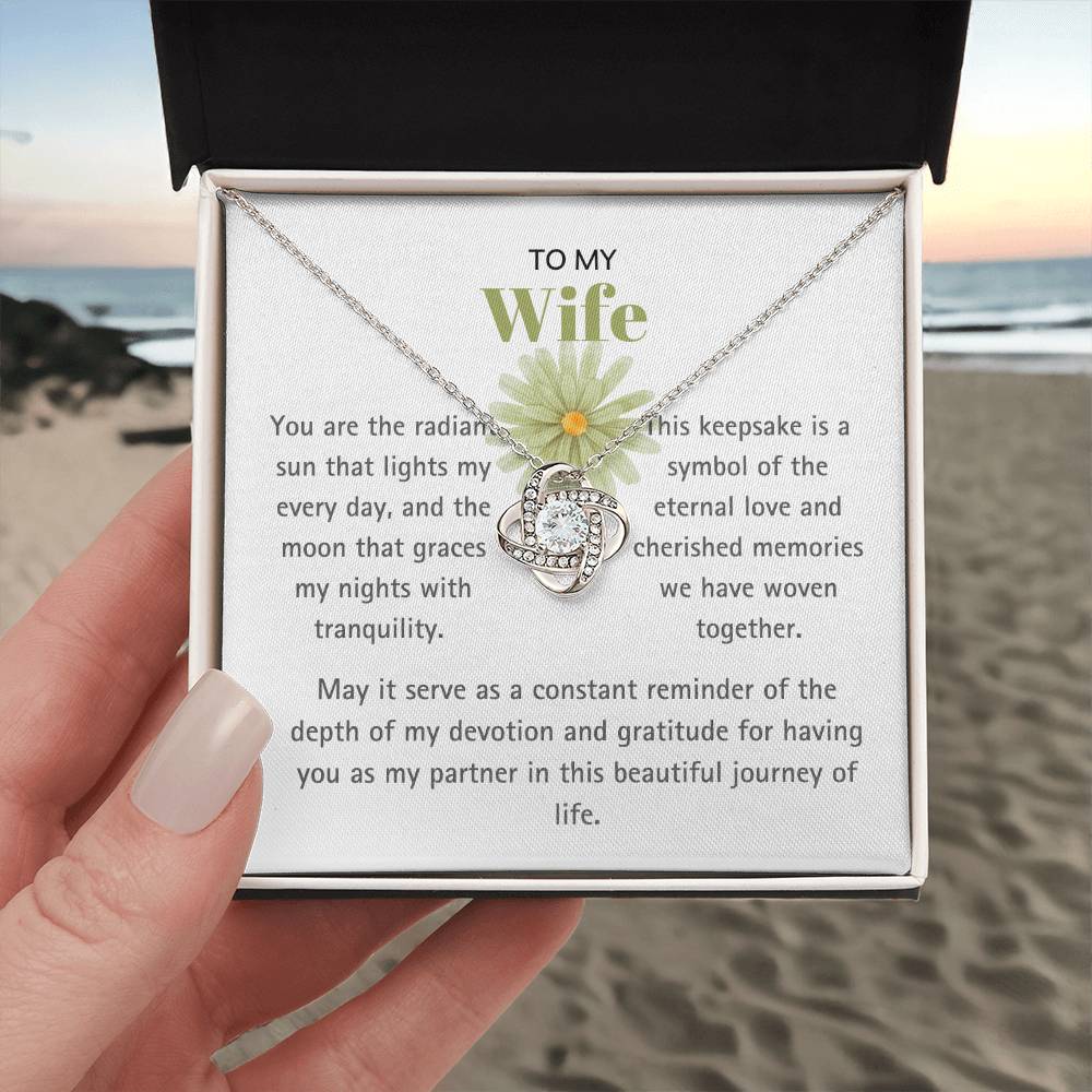 To My Wife Radiant Sun Necklace