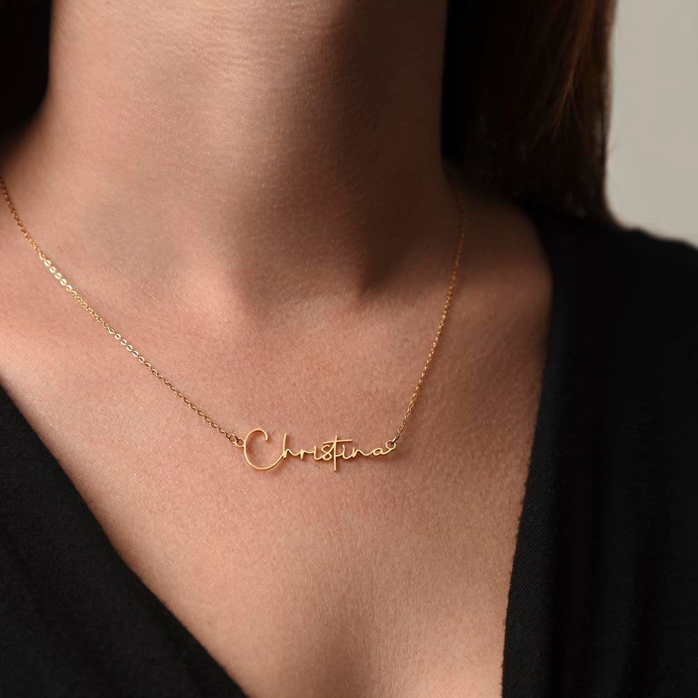 Personalized Name Necklace - Floral