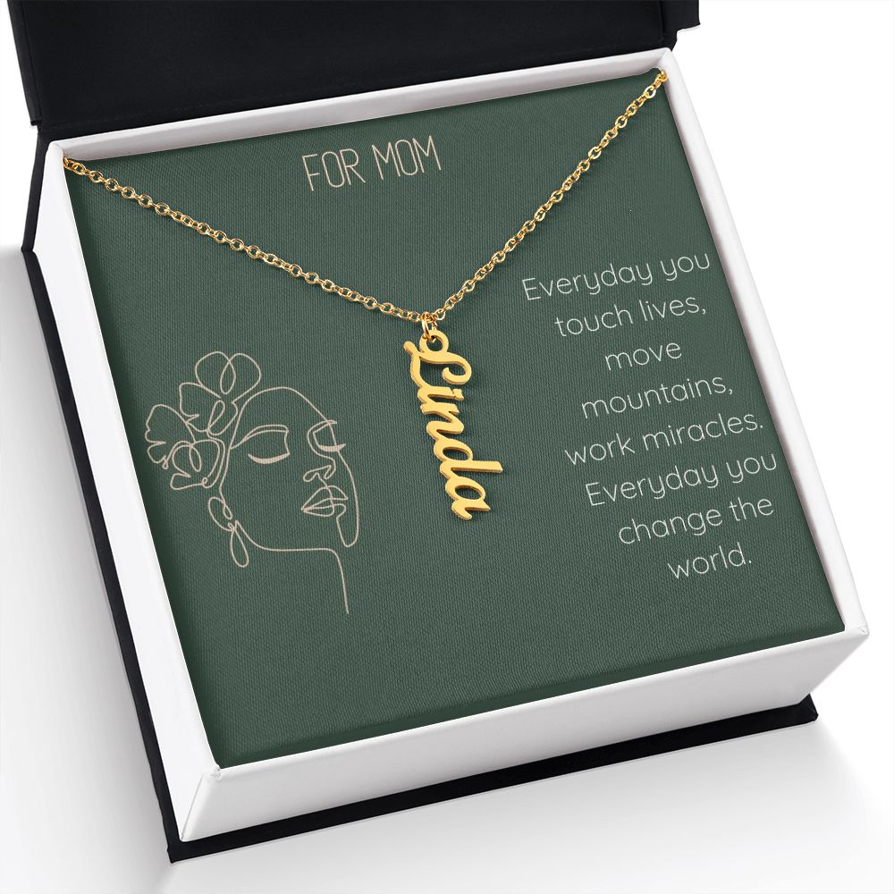 Personalized name necklace deals for mom